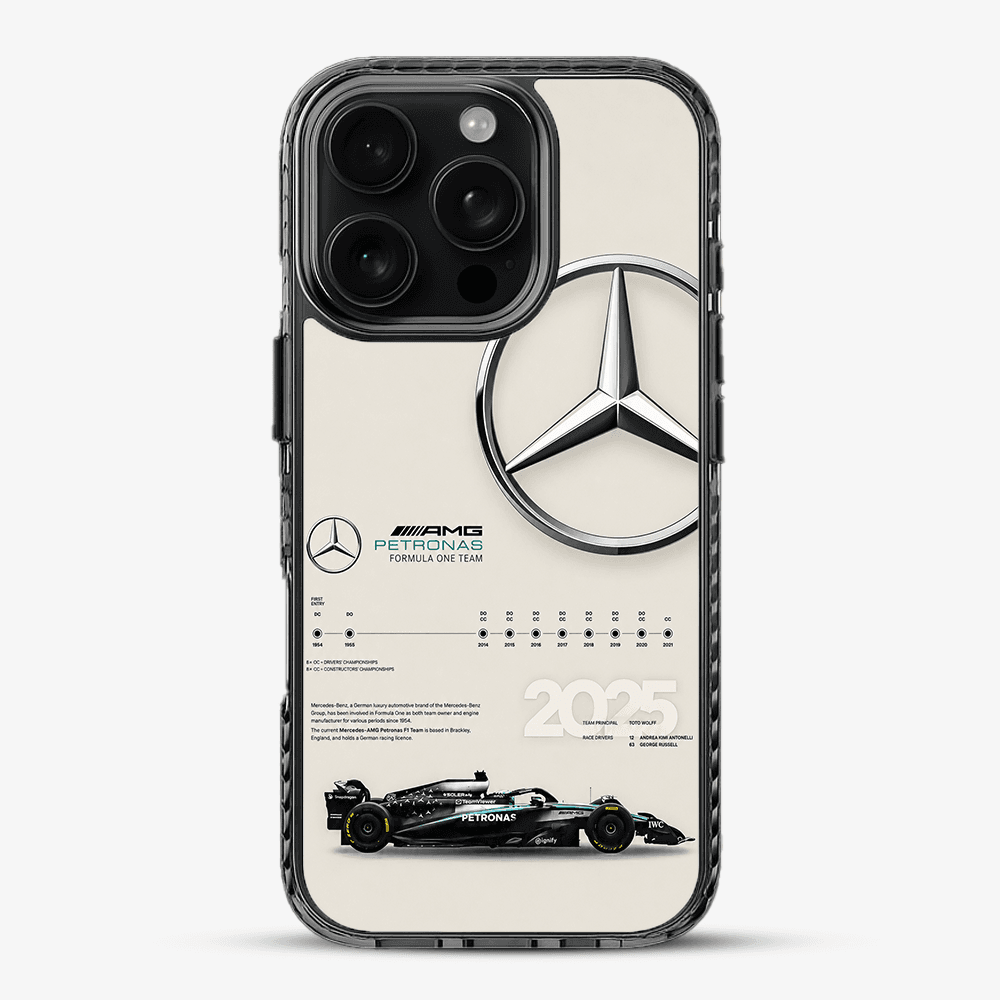 Silver Formula Racer Poster Phone Case