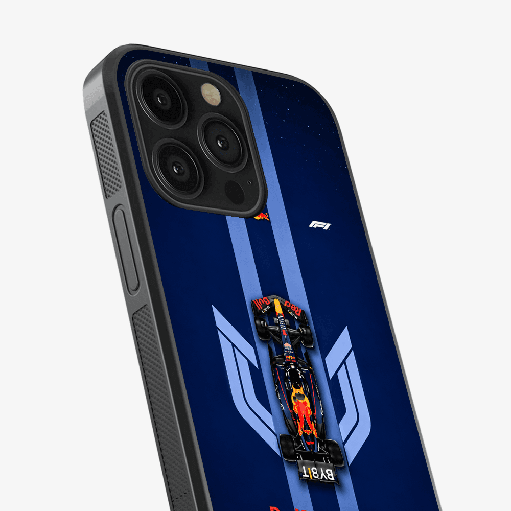 Blue Formula Racer Vertical Phone Case