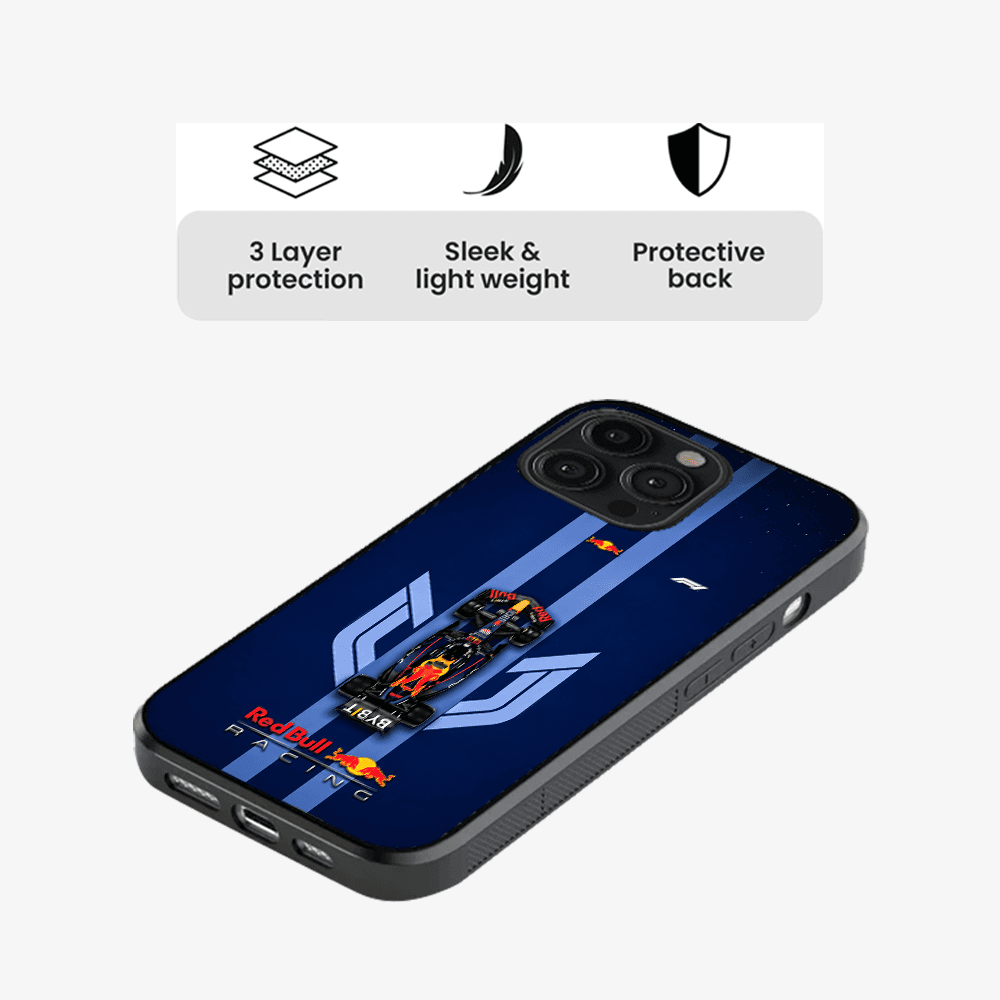 Blue Formula Racer Vertical Phone Case