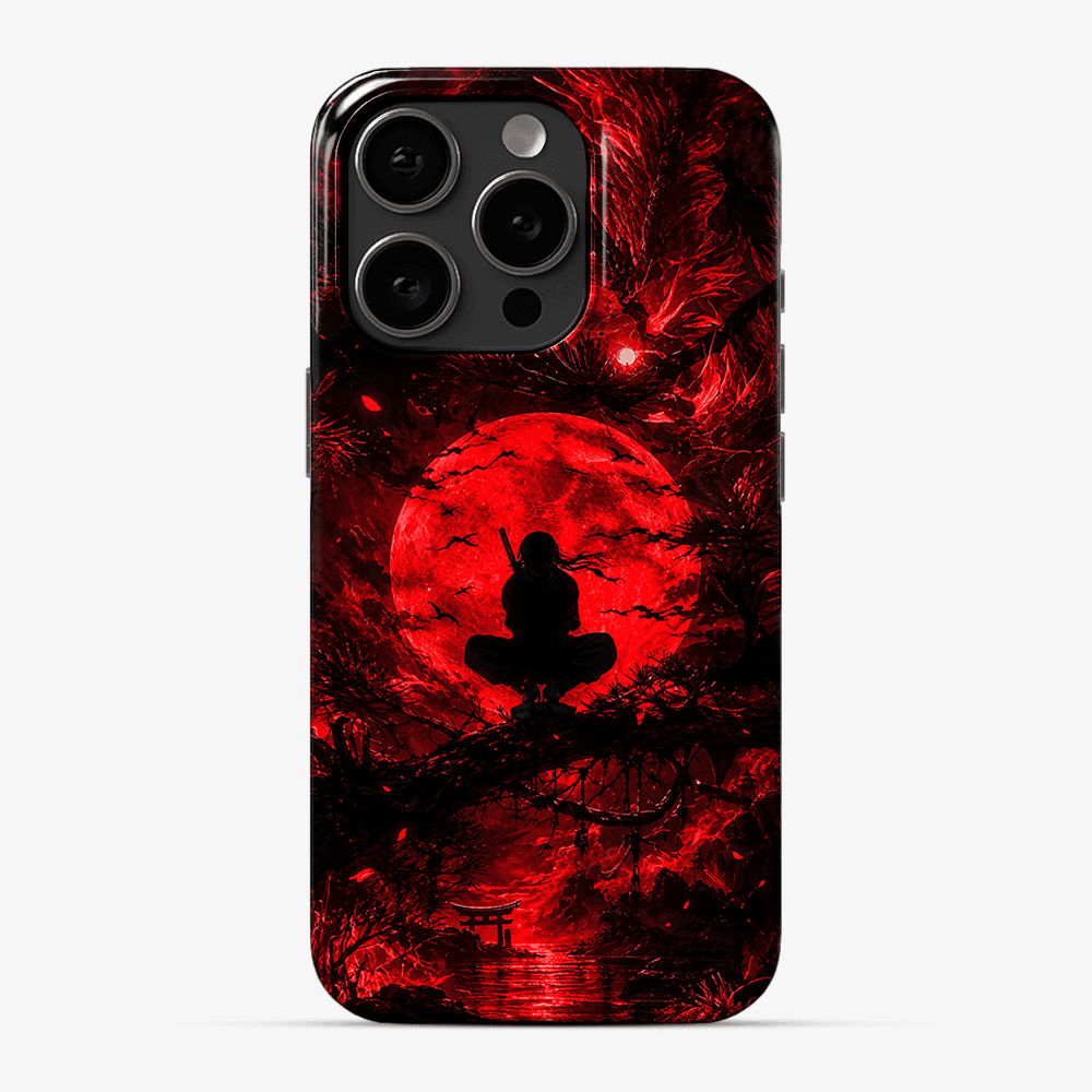 Crimson Moon Shinobi Phone Case