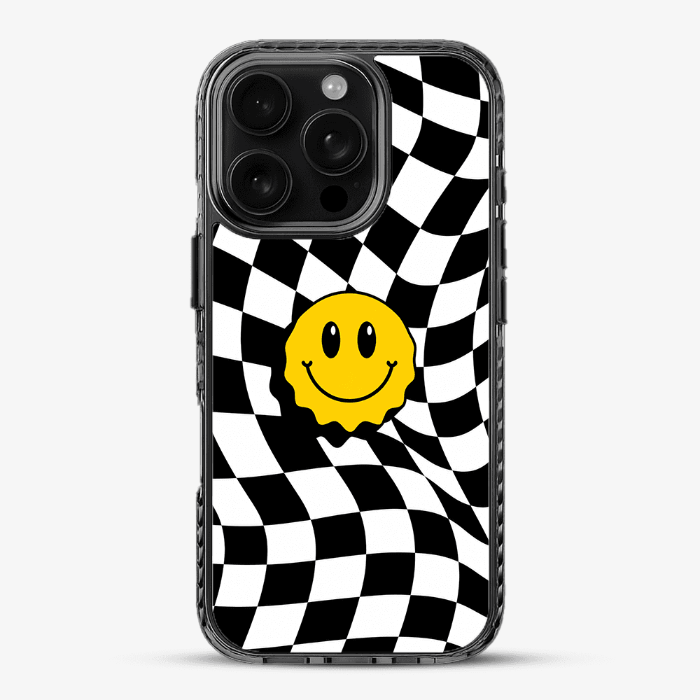 Smiley Checkerboard Phone Case