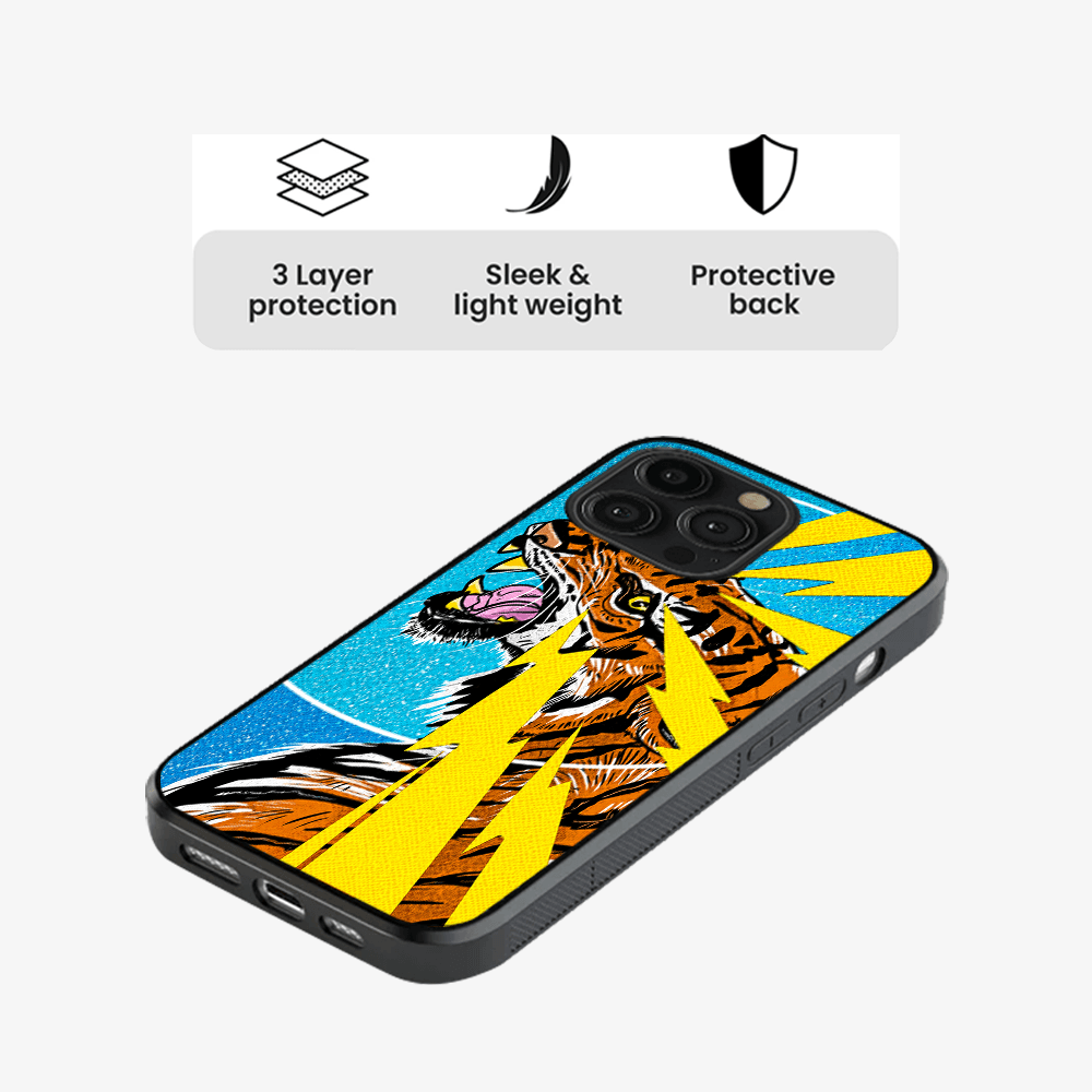 Roaring Tiger Pop Art Phone Case