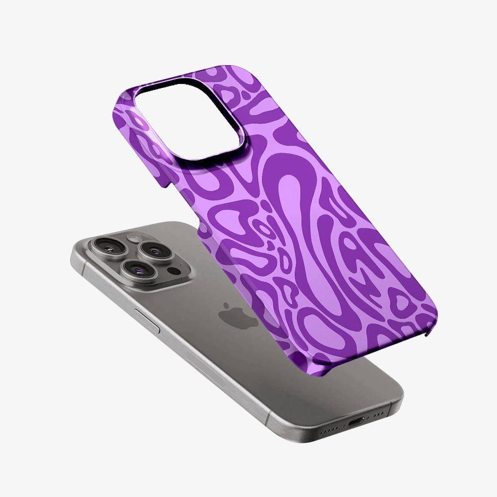 Purple Liquid Pattern Phone Case