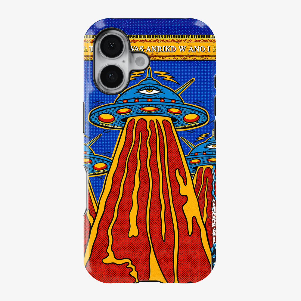 Retro UFO Beam Phone Case