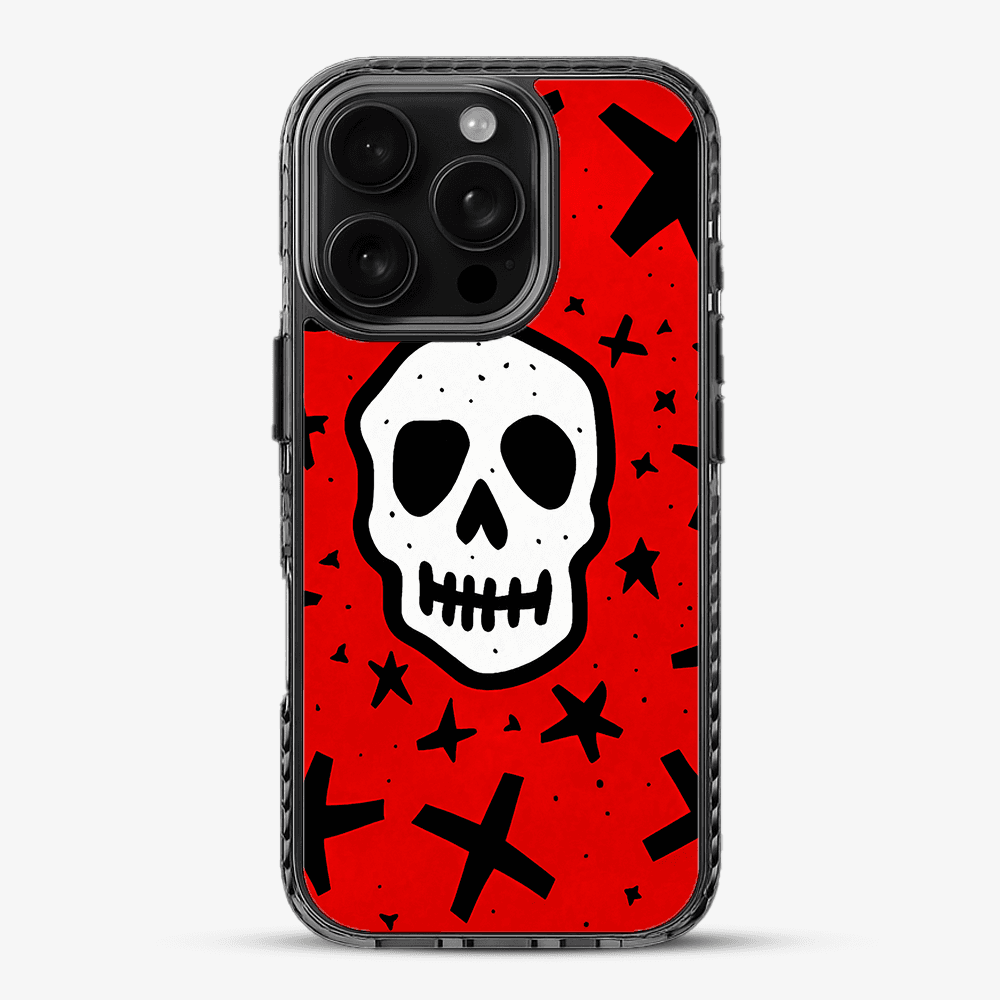 Skull Doodle Pattern Phone Case