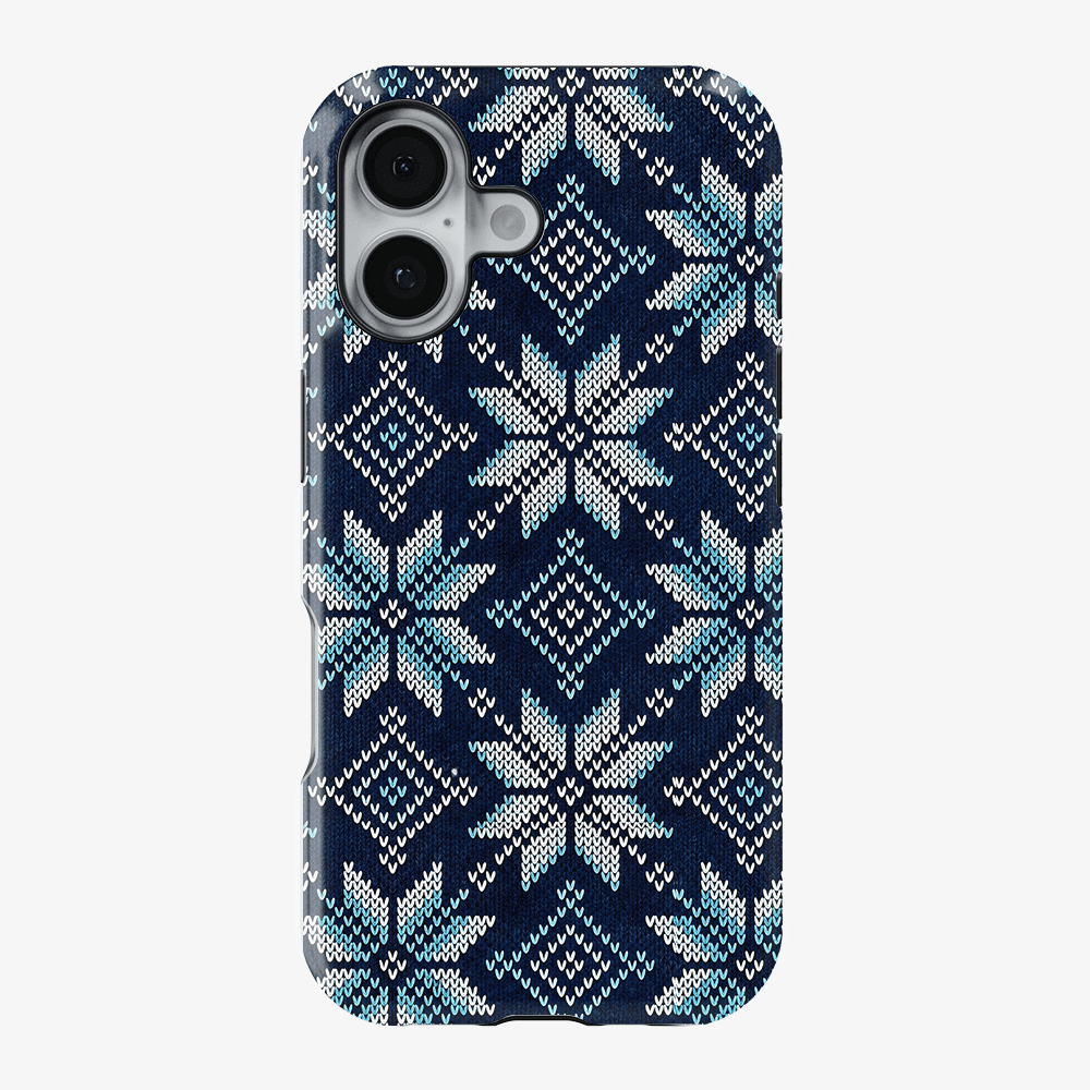 Nordic Snowflake Knit Phone Case