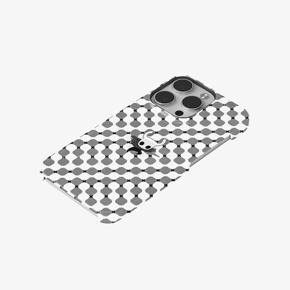 Optical Check Pattern Phone Case