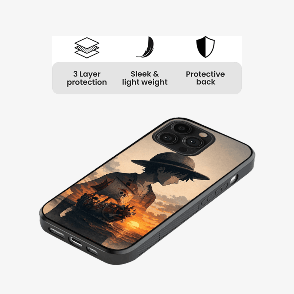 Straw Hat Sunset Phone Case