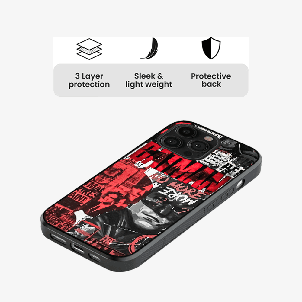 Dark Knight Red Collage Phone Case