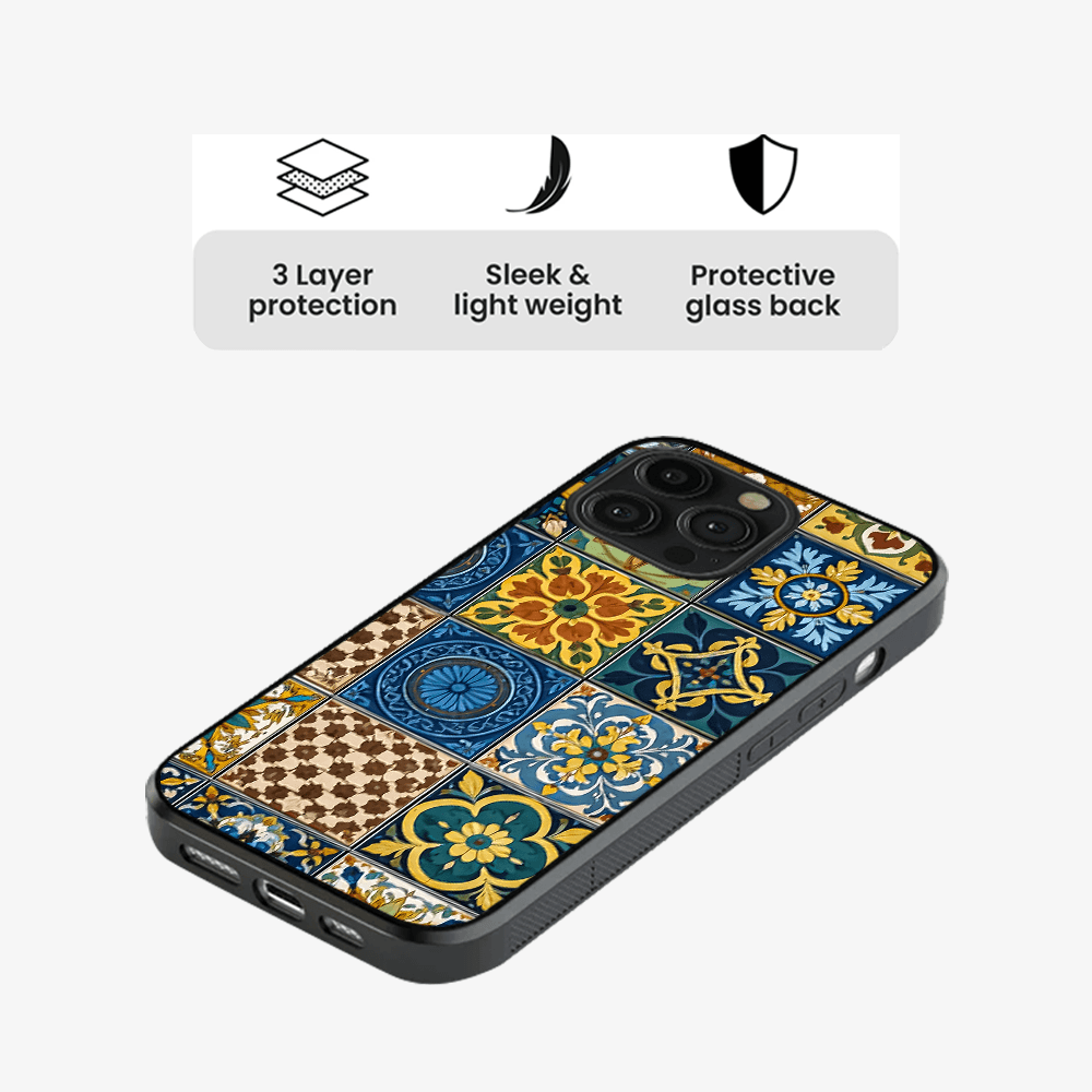 Vintage Mosaic Tiles Phone Case