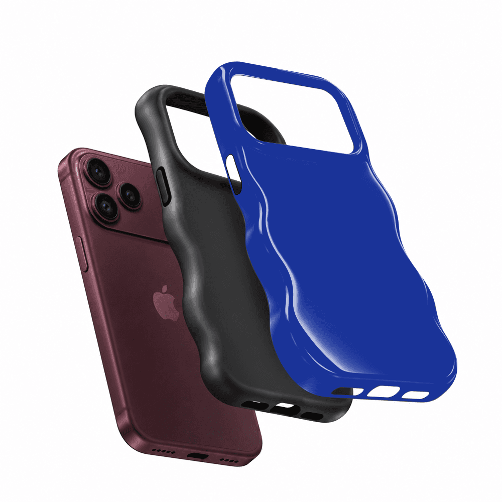 Royal Blue Wavy Phone Case
