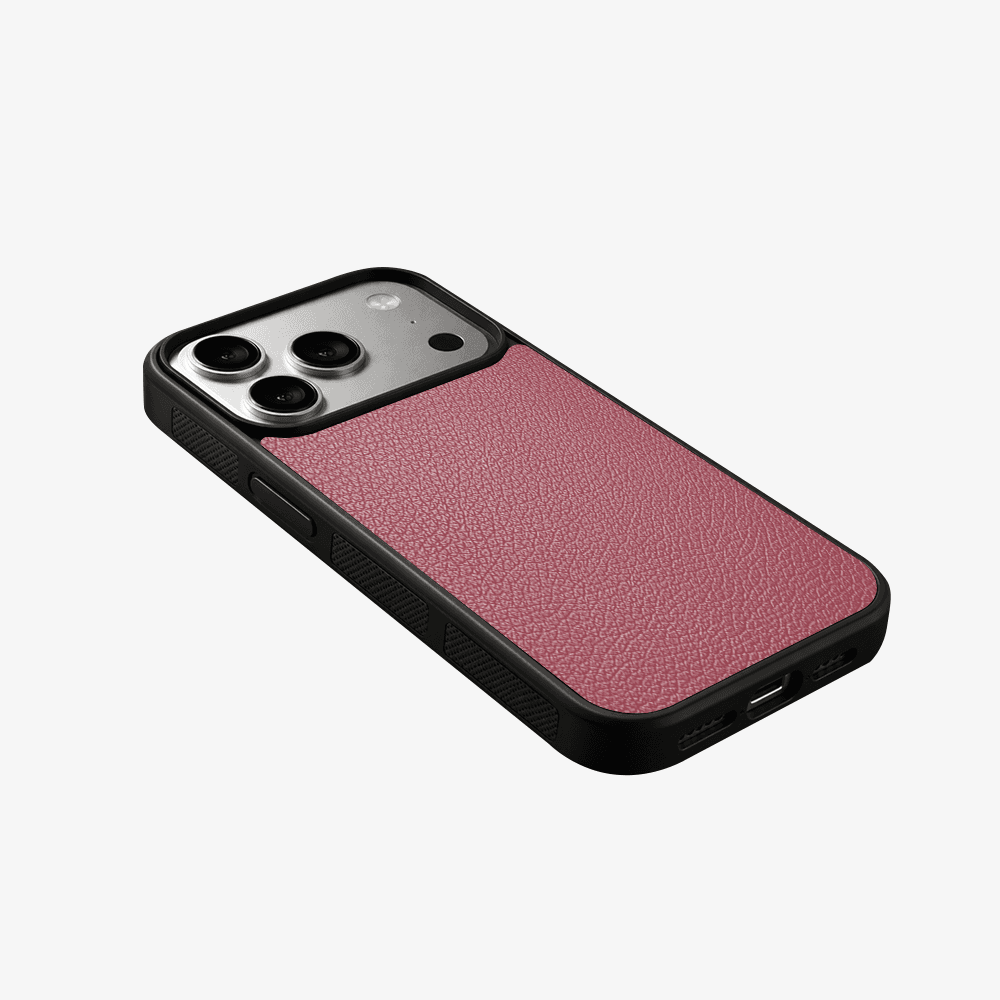 Maroon Vegan Leather Phone Case