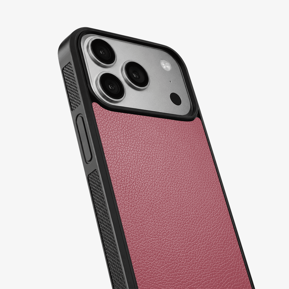 Maroon Vegan Leather Phone Case
