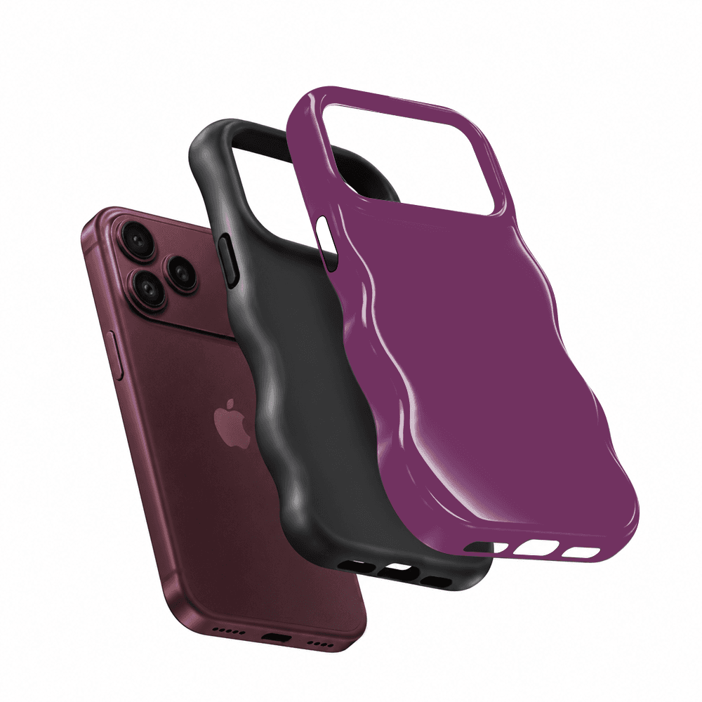 Plum Purple Wavy Phone Case