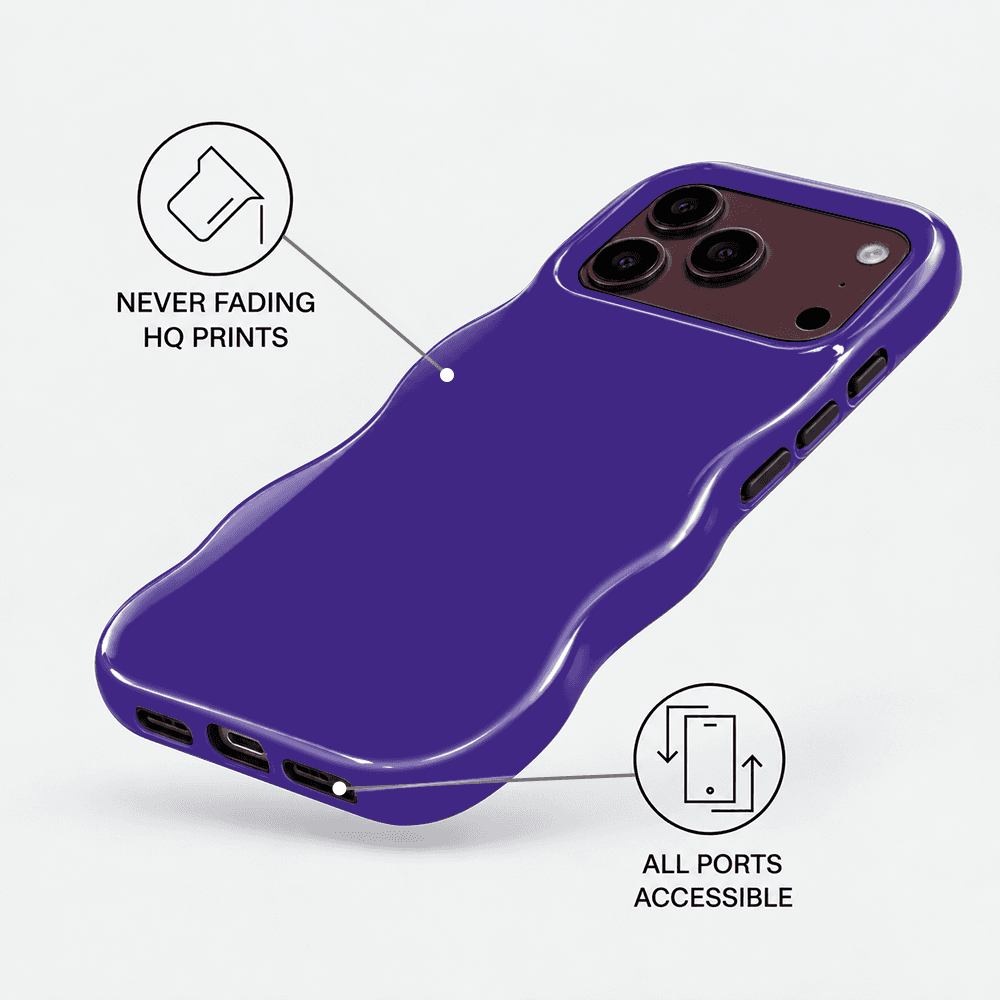 Purple Wavy Phone Case