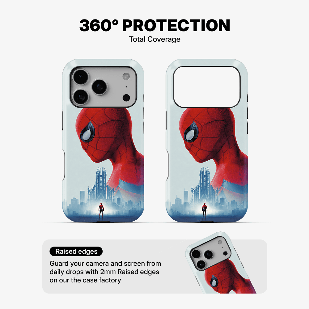 Spider-Man Minimal Skyline Phone Case