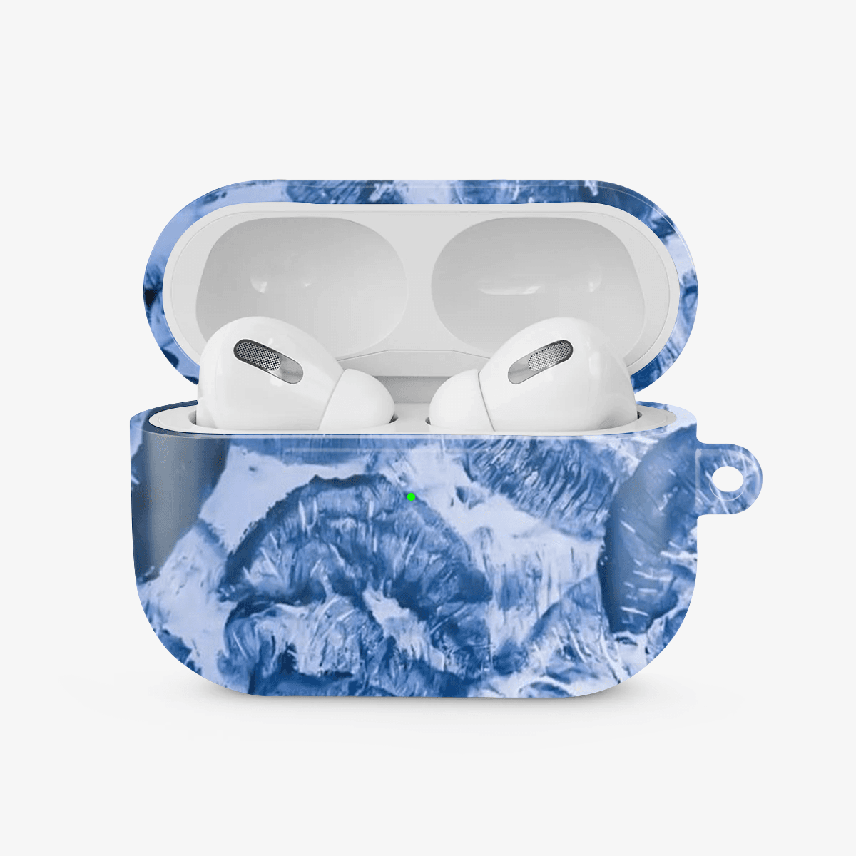 Blue Lips Pattern Airpods Case