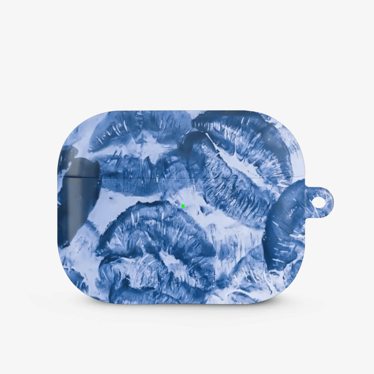 Blue Lips Pattern Airpods Case