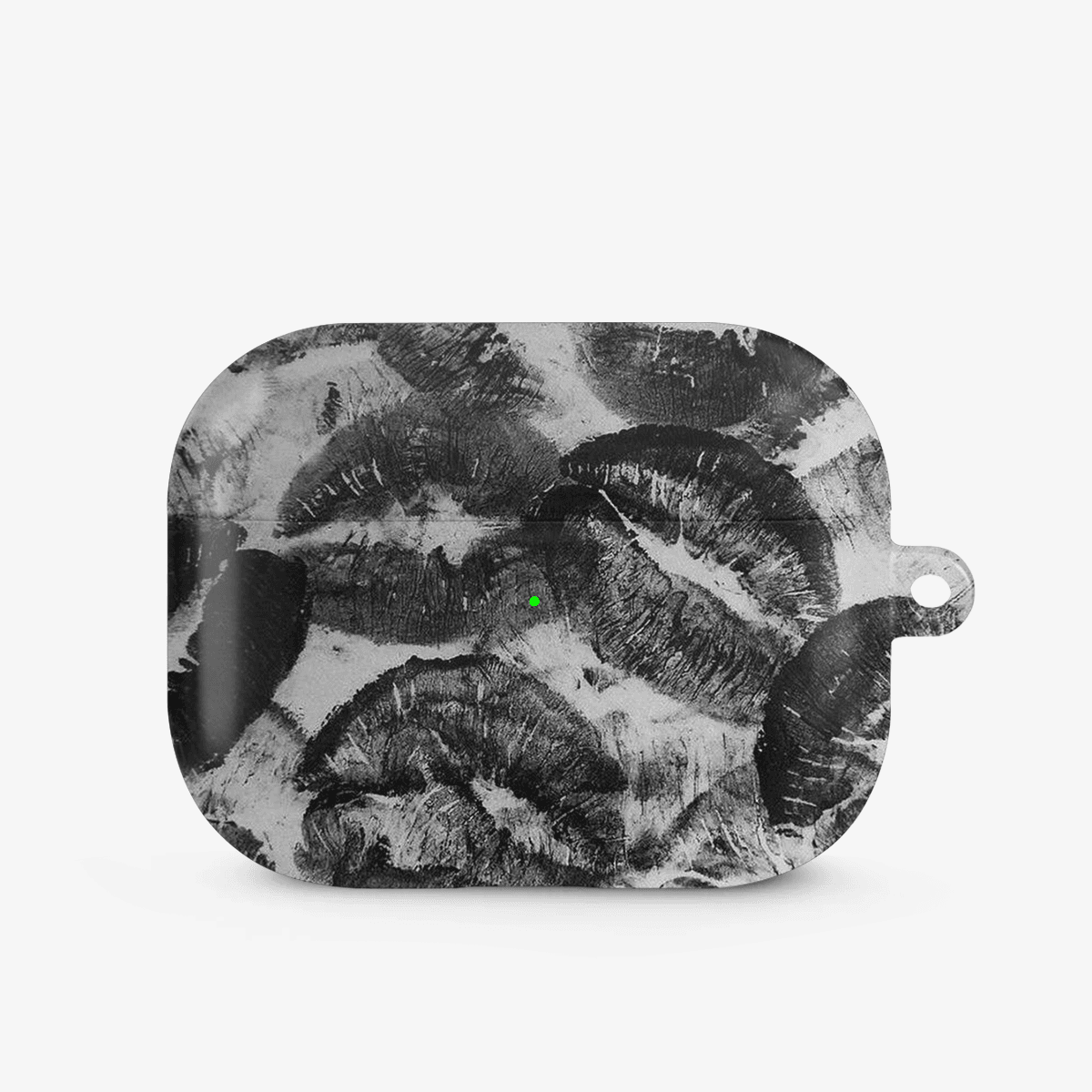 Black Lips Pattern Airpods Case