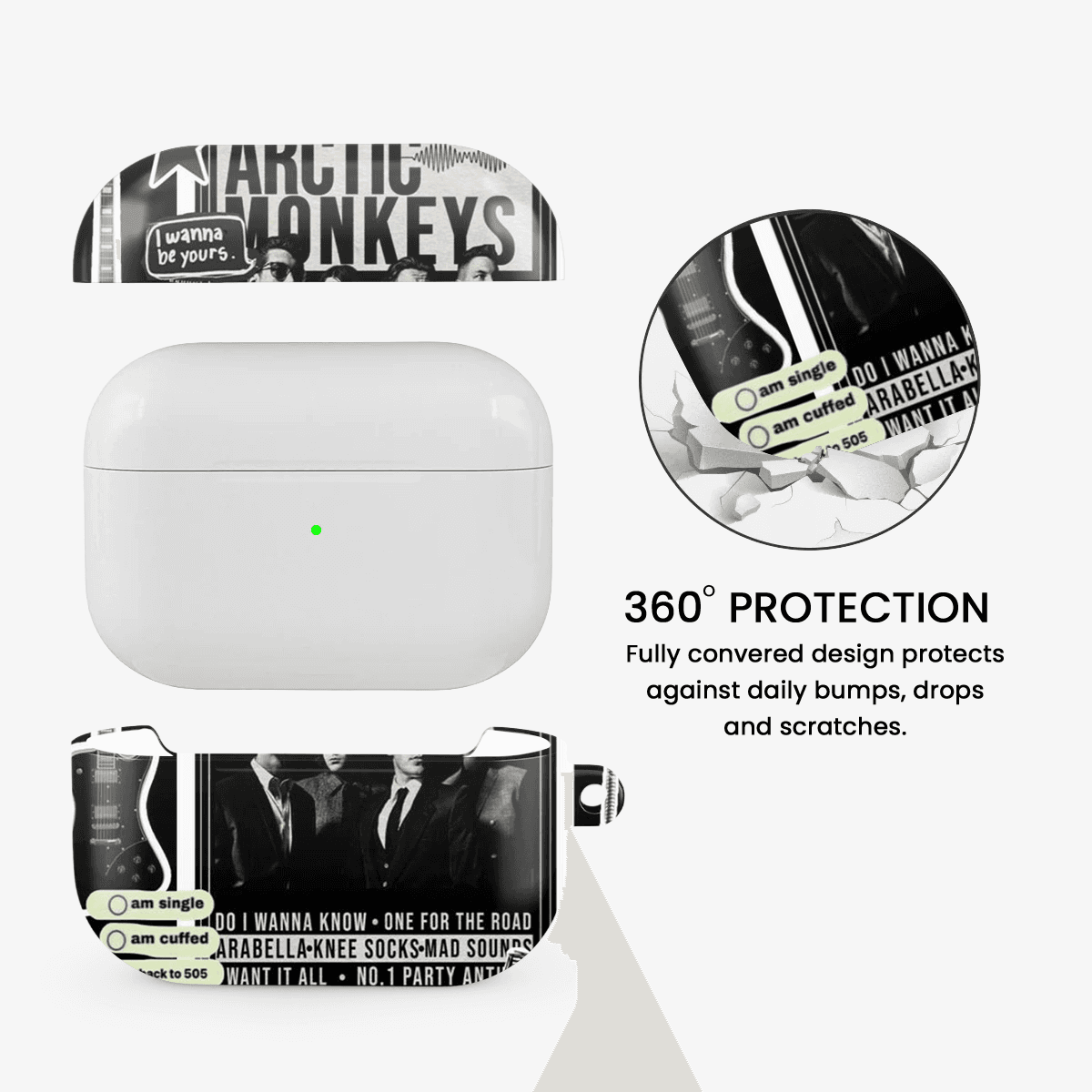 Arctic Monkeys Sticker Airpods Case
