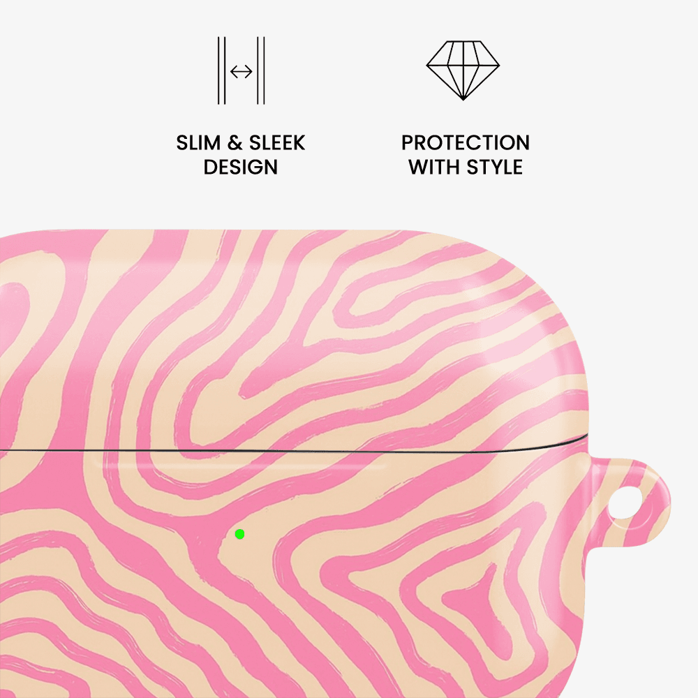 Pink Shores Airpods Case