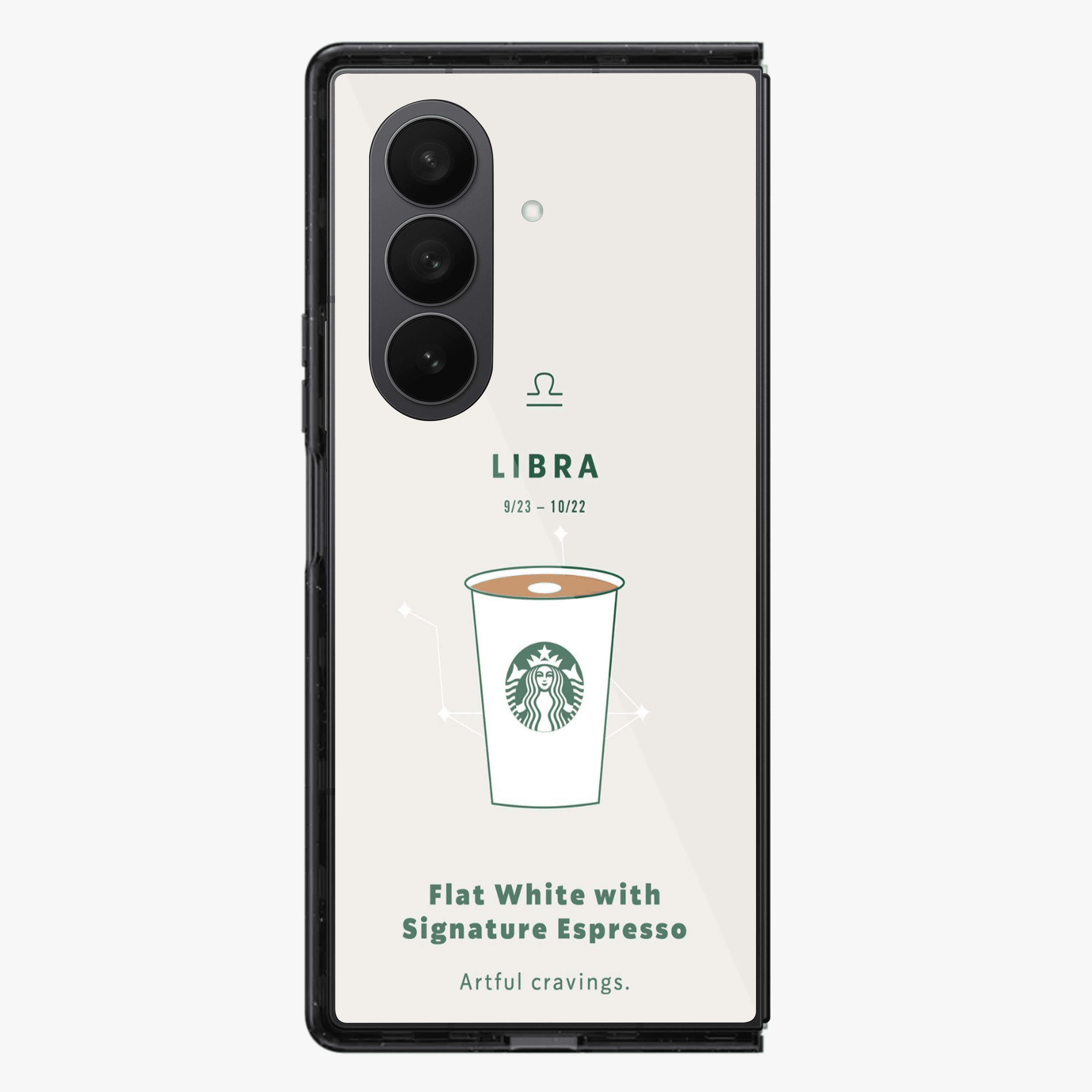Libra | Starbucks Samsung Z Fold Phone Case