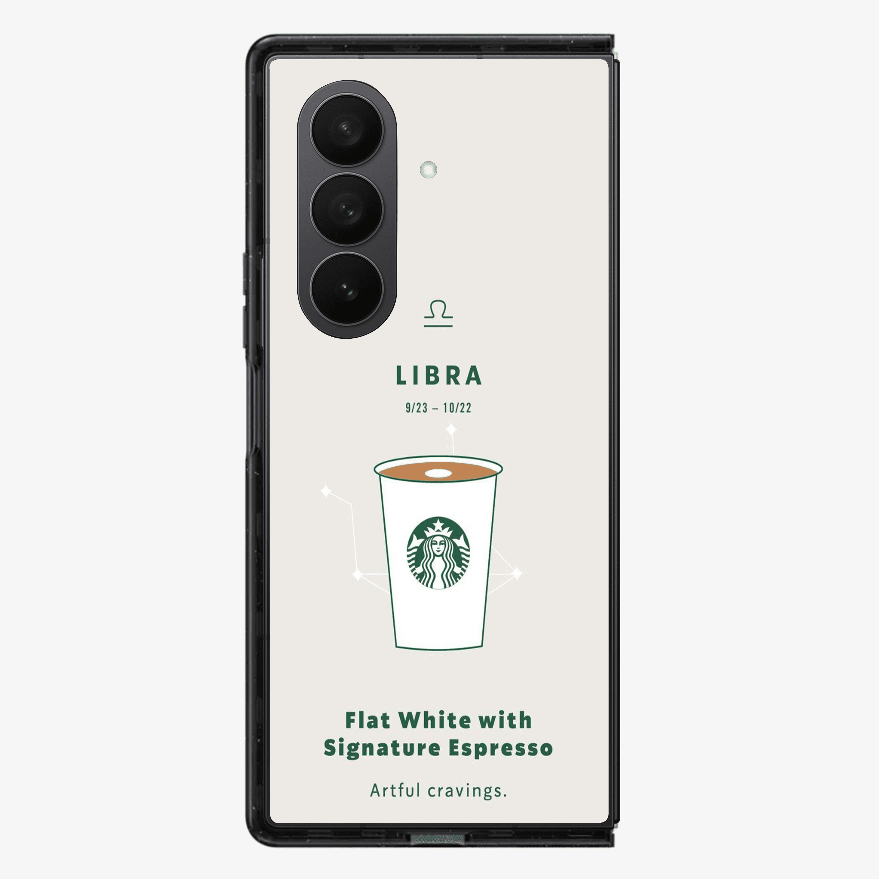 Libra | Starbucks Samsung Z Fold Phone Case