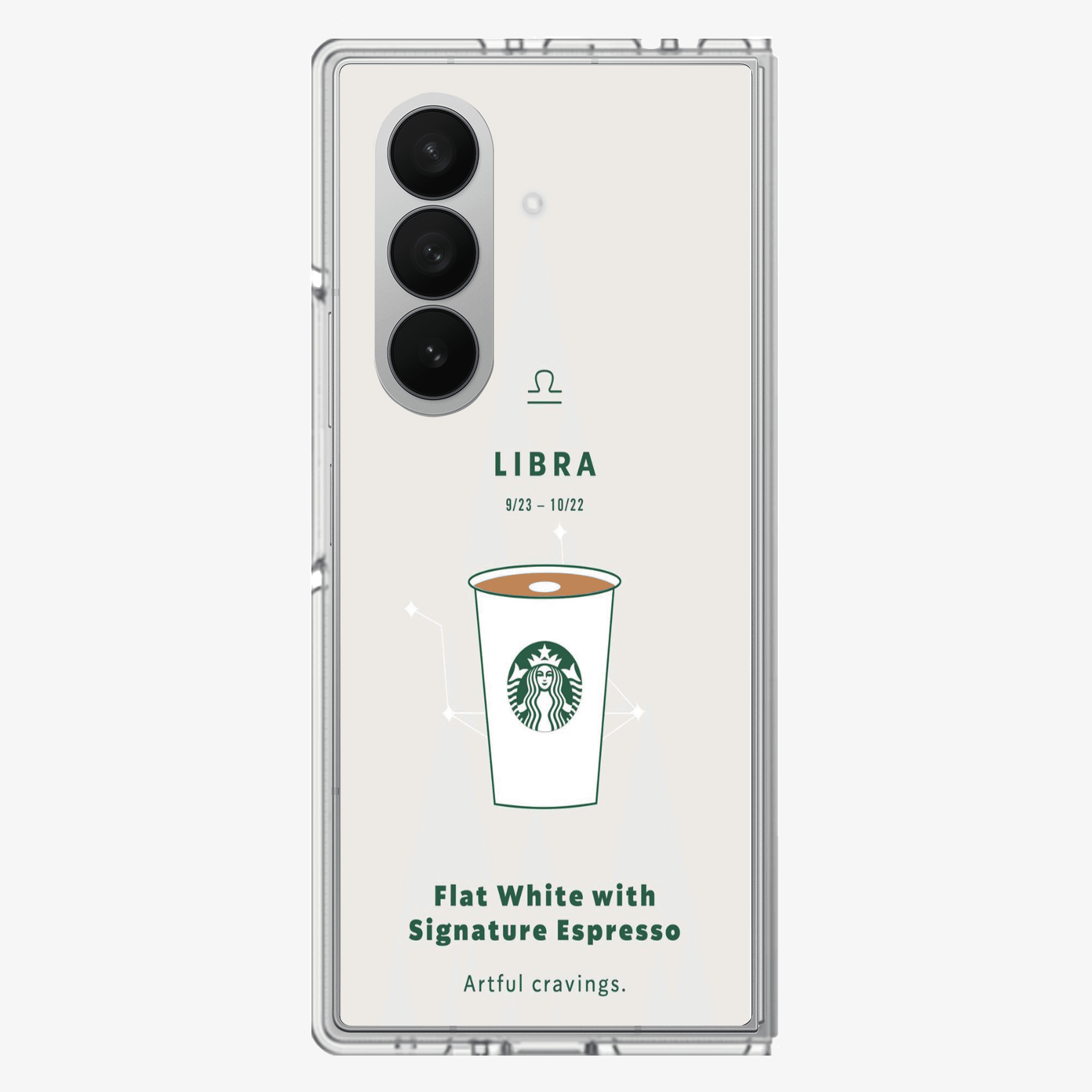 Libra | Starbucks Samsung Z Fold Phone Case