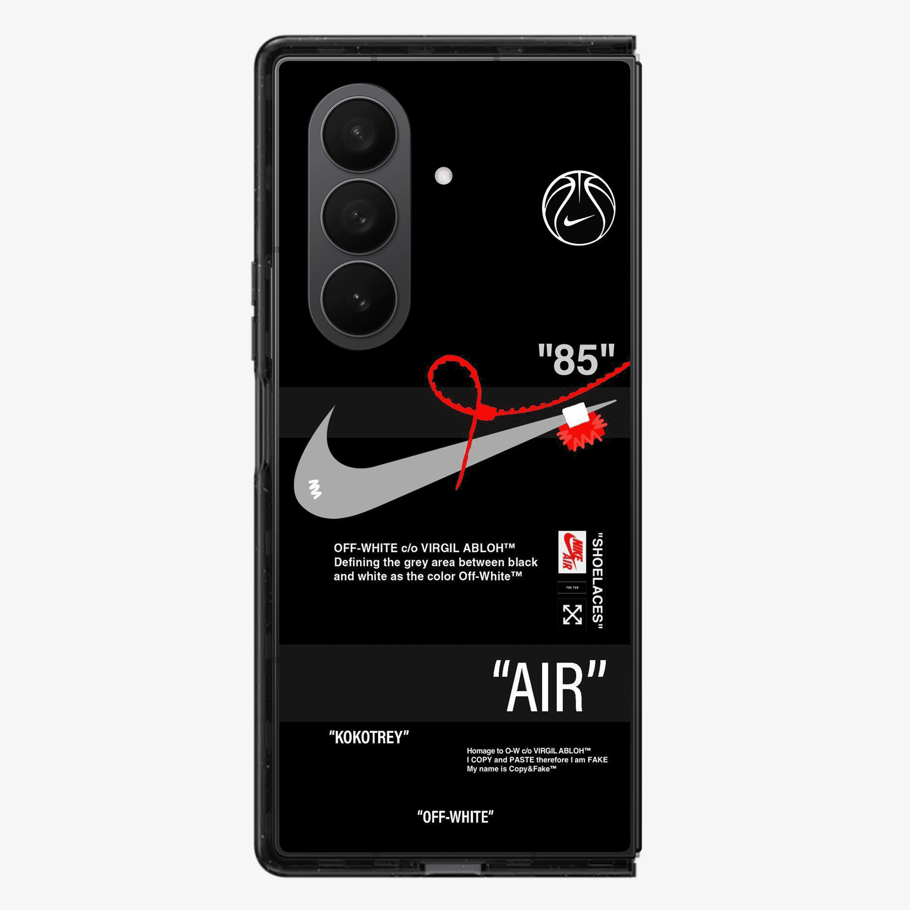 Nike | Nasa OffWhite Samsung Z Fold Phone Case