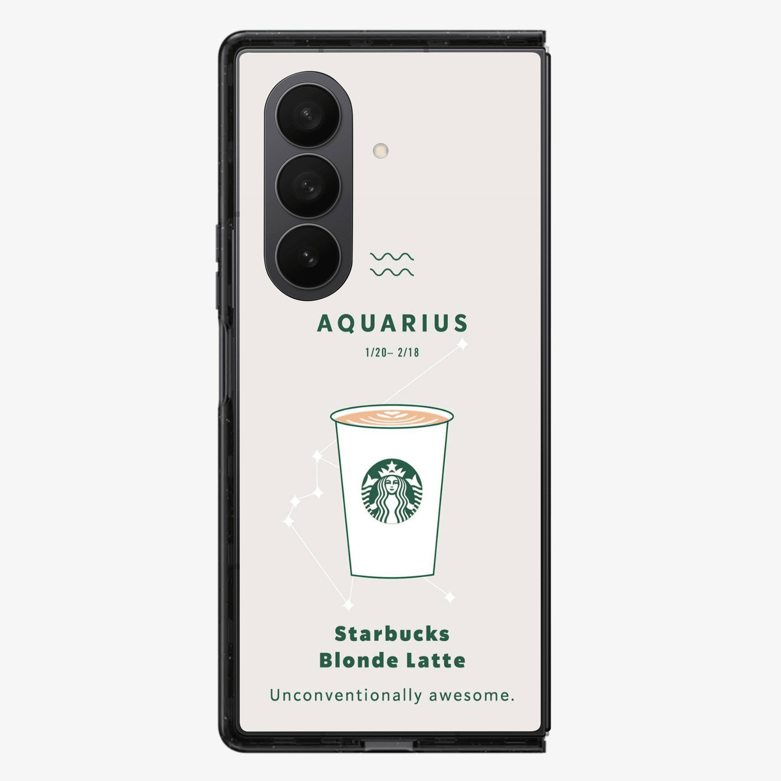 Aqaurius | Starbucks Samsung Z Fold Phone Case