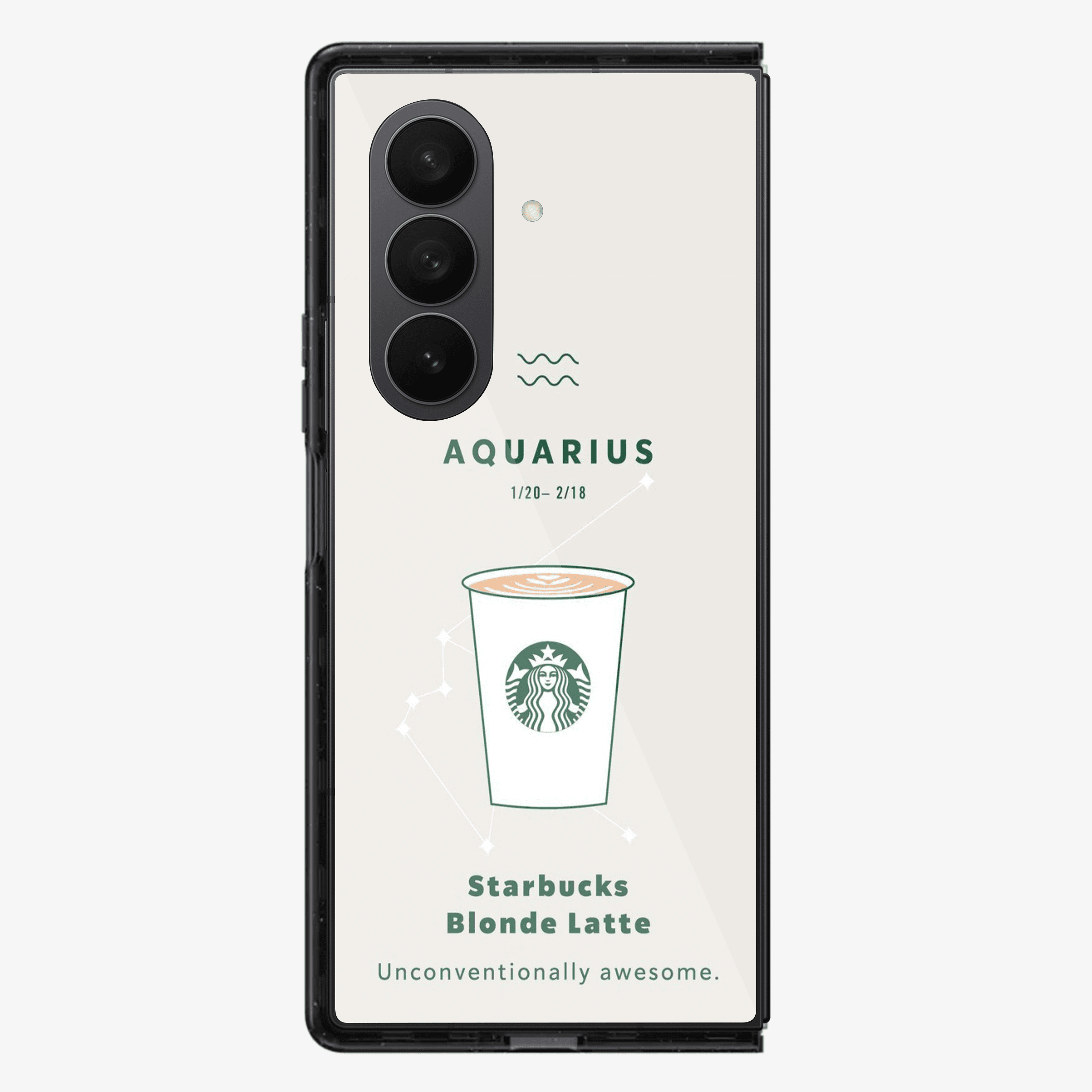Aqaurius | Starbucks Samsung Z Fold Phone Case