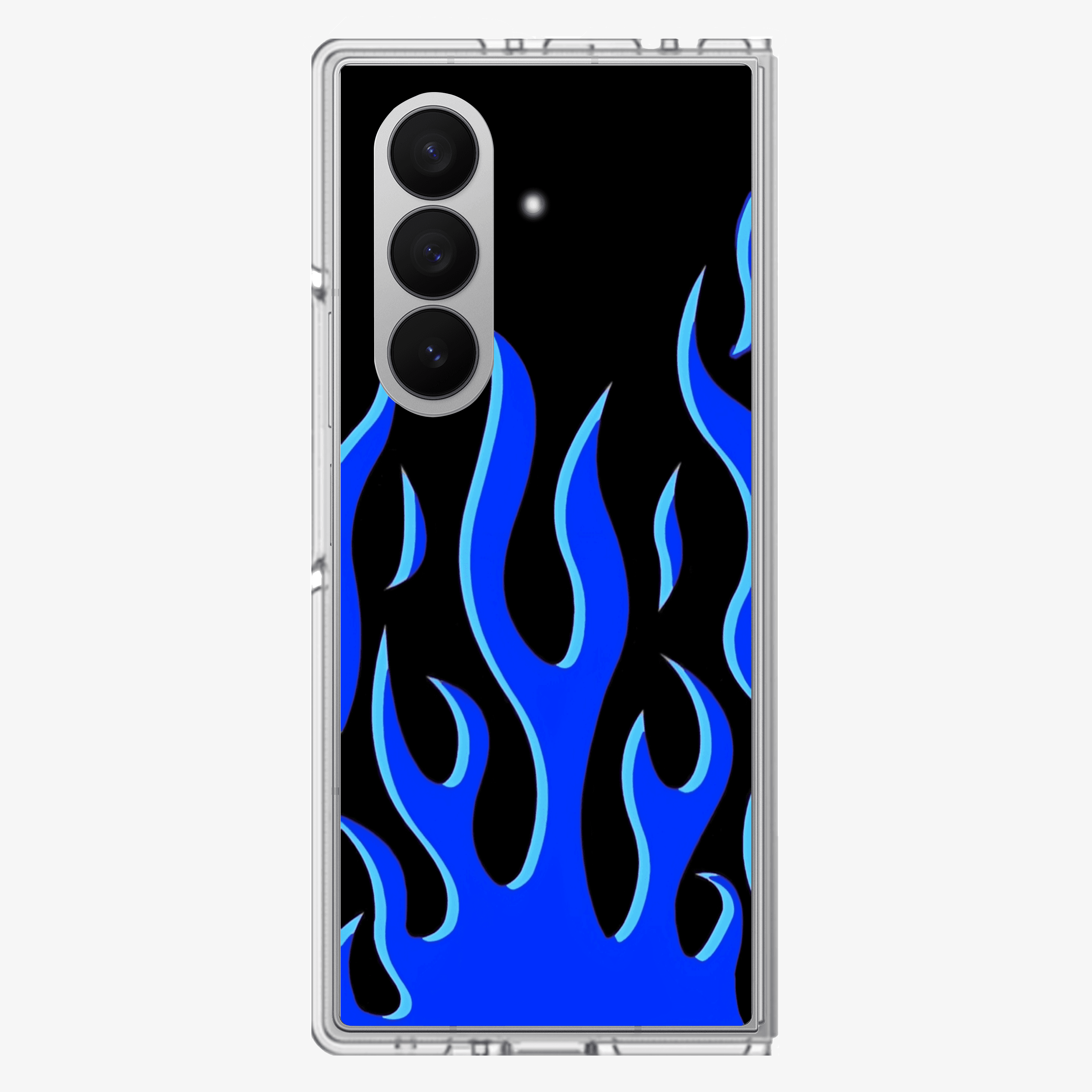 Flame | Blue Samsung Z Fold Phone Case