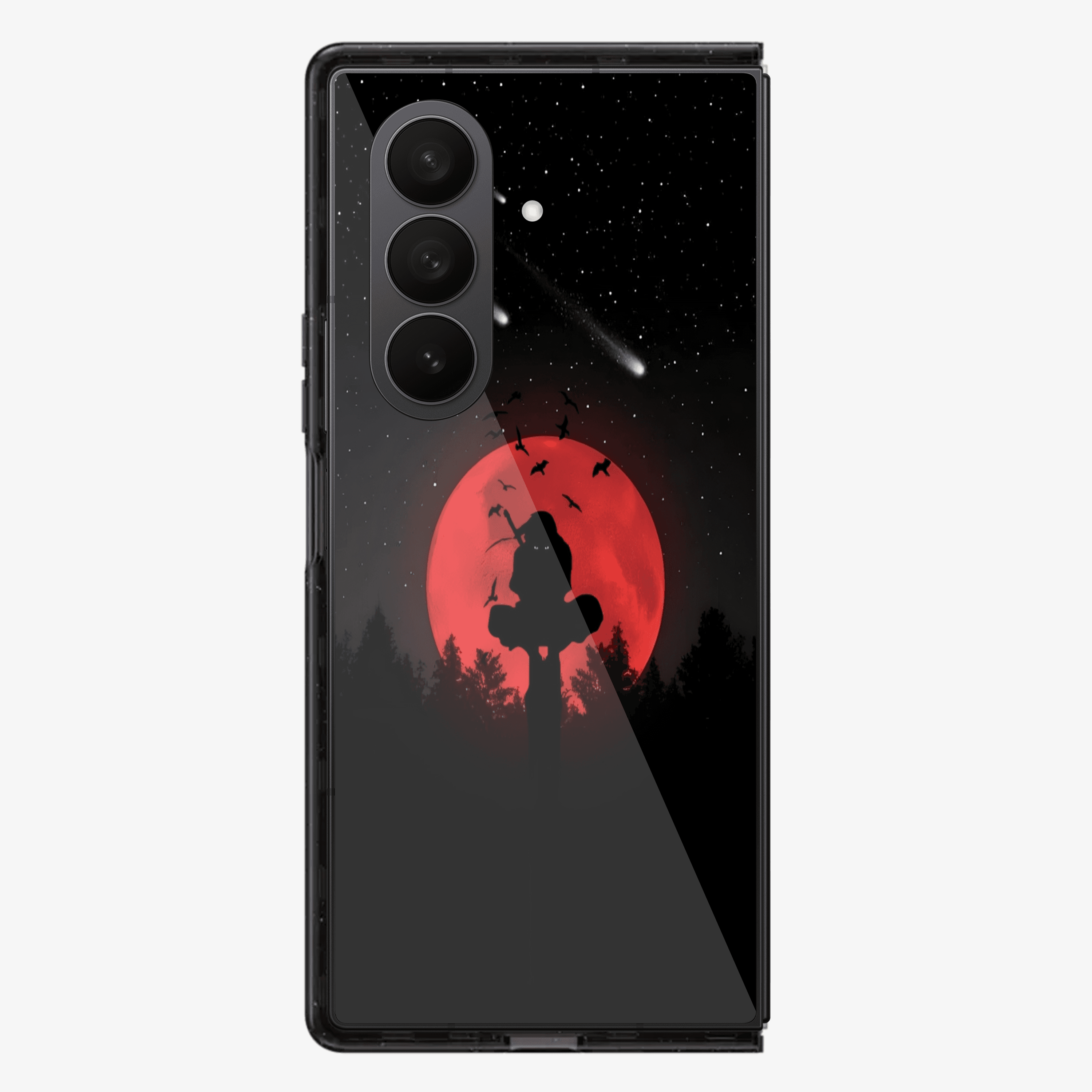 Anime Itachi Over a Moon  Samsung Z Fold Phone Case