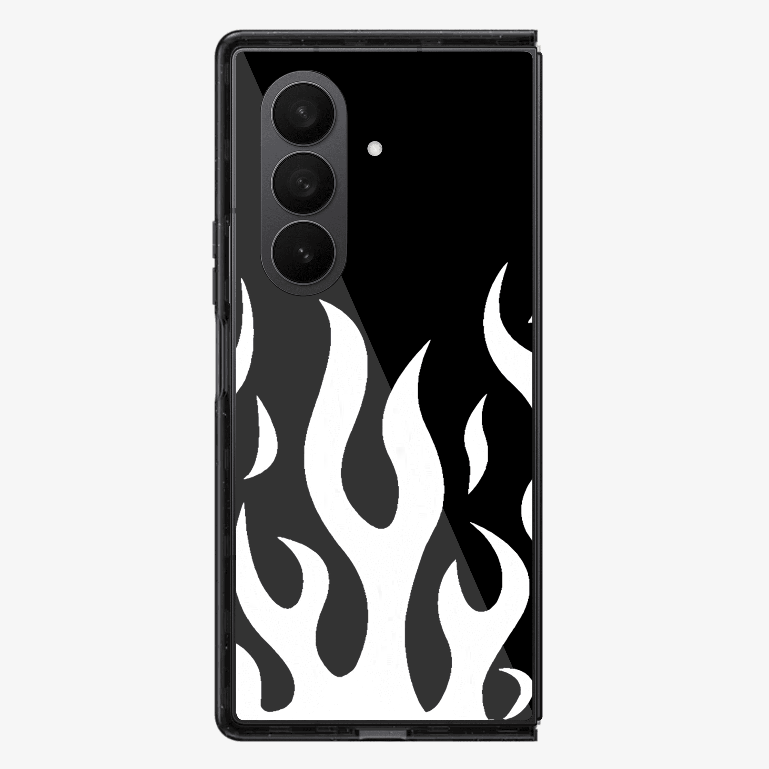 Flame | White Samsung Z Fold Phone Case