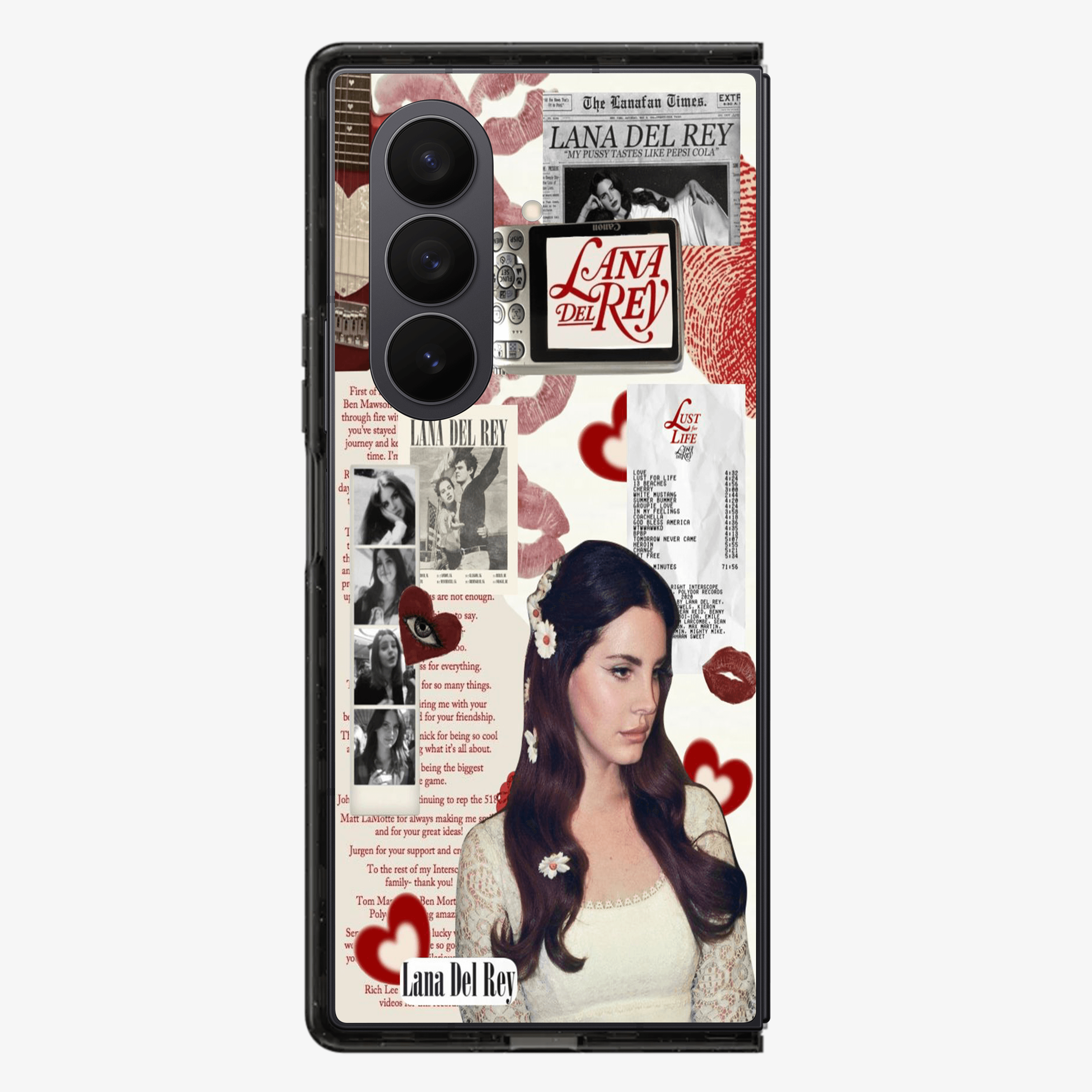 Lana Del Rey Sticker Samsung Z Fold Phone Case