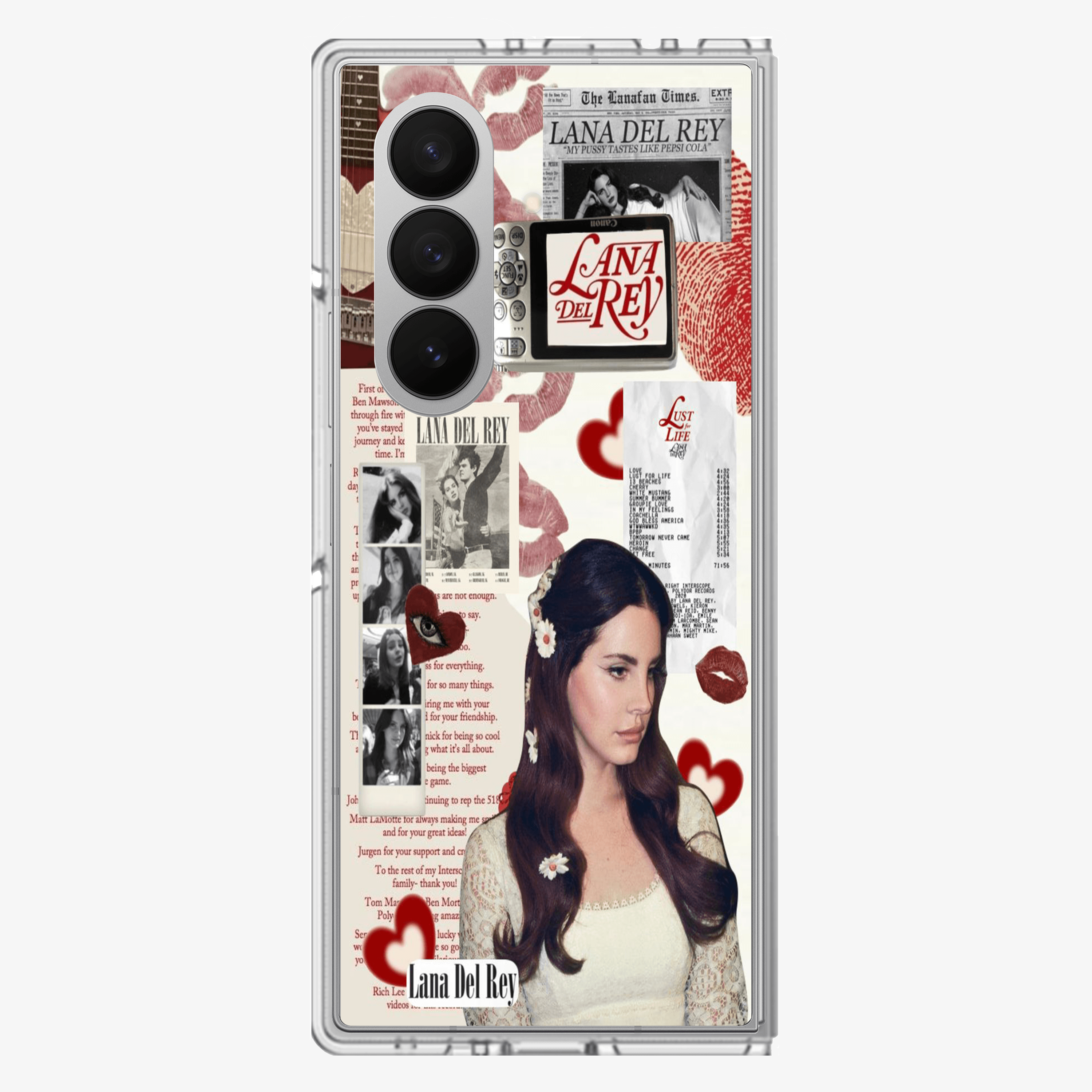 Lana Del Rey Sticker Samsung Z Fold Phone Case
