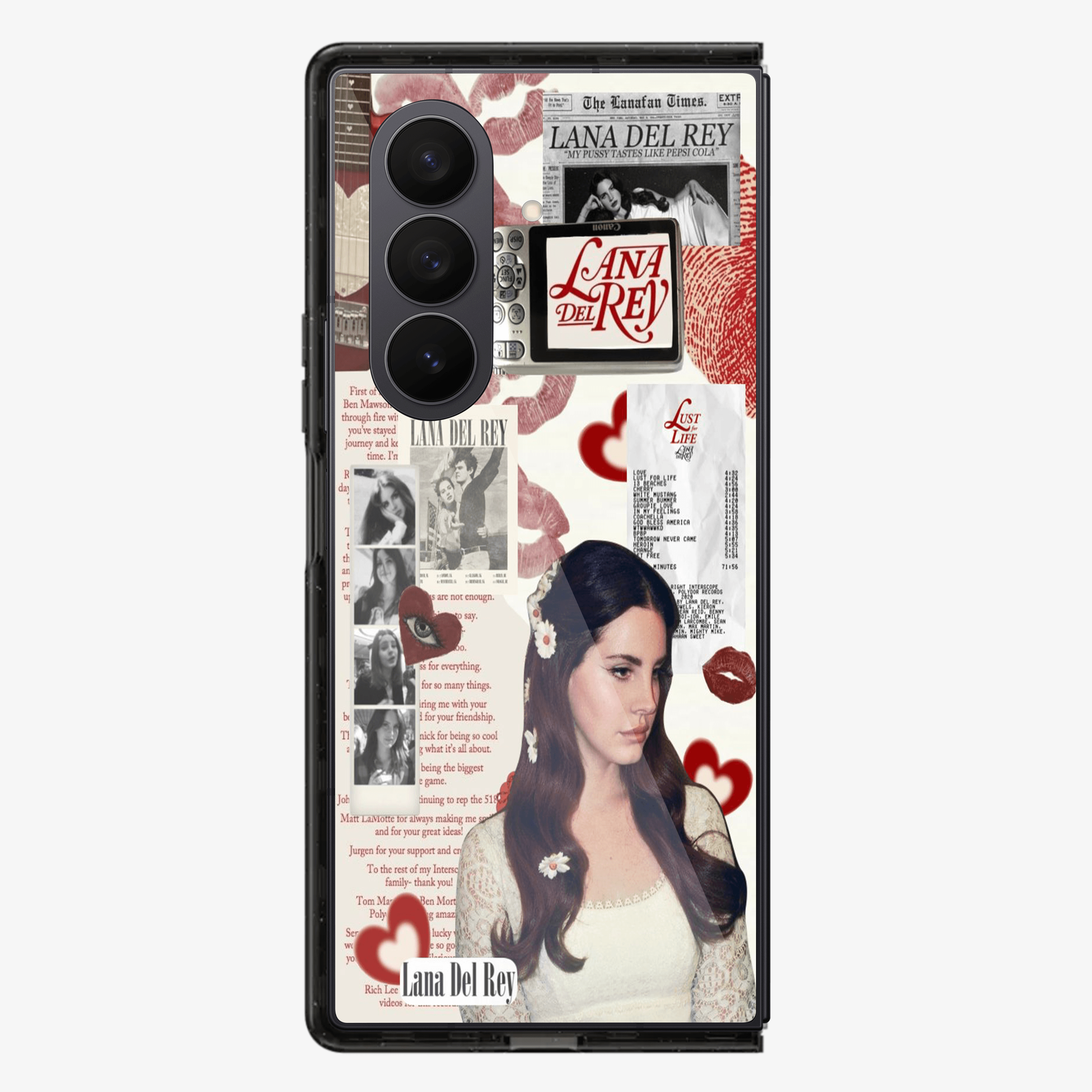 Lana Del Rey Sticker Samsung Z Fold Phone Case