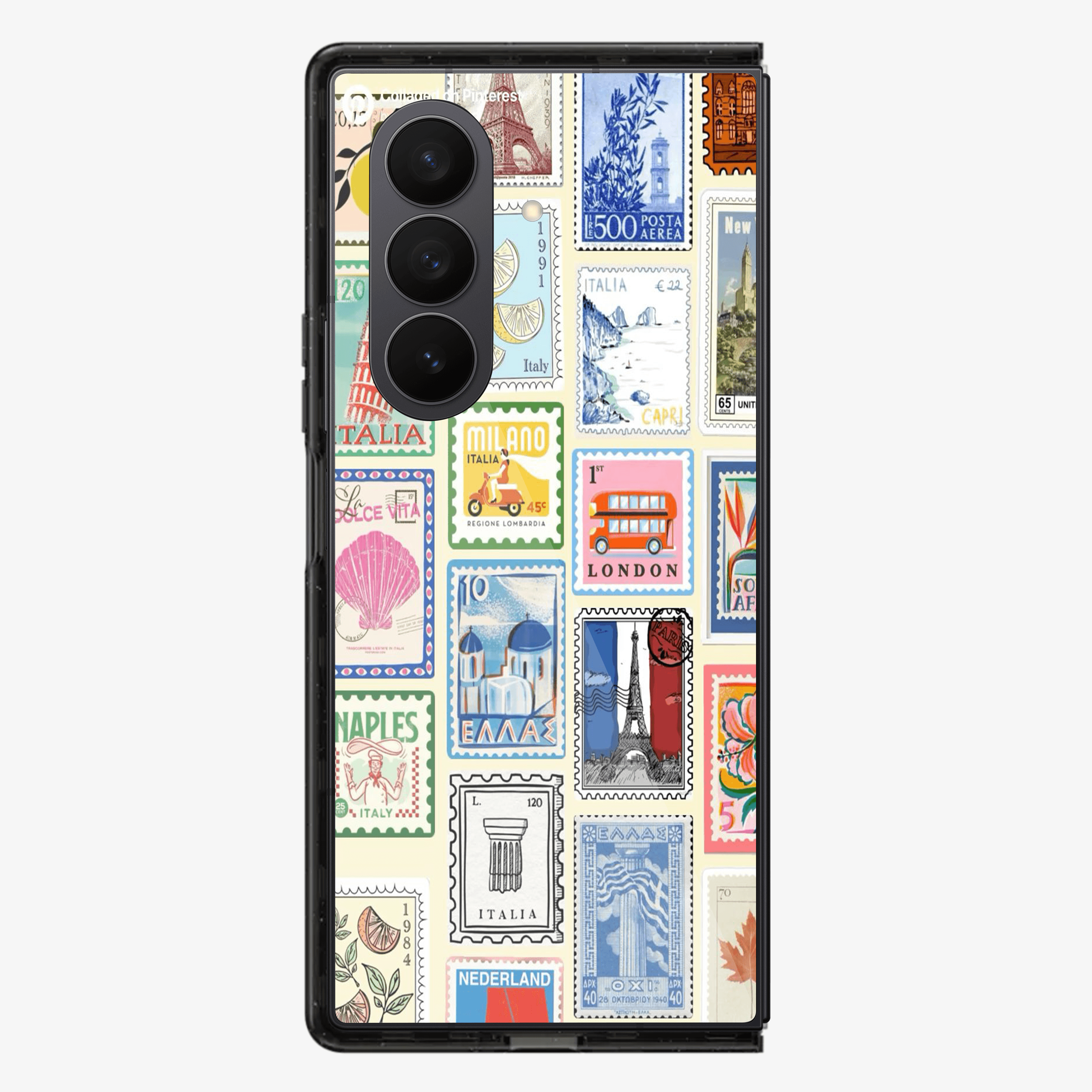 Multiple Stamps Samsung Z Fold Phone Case