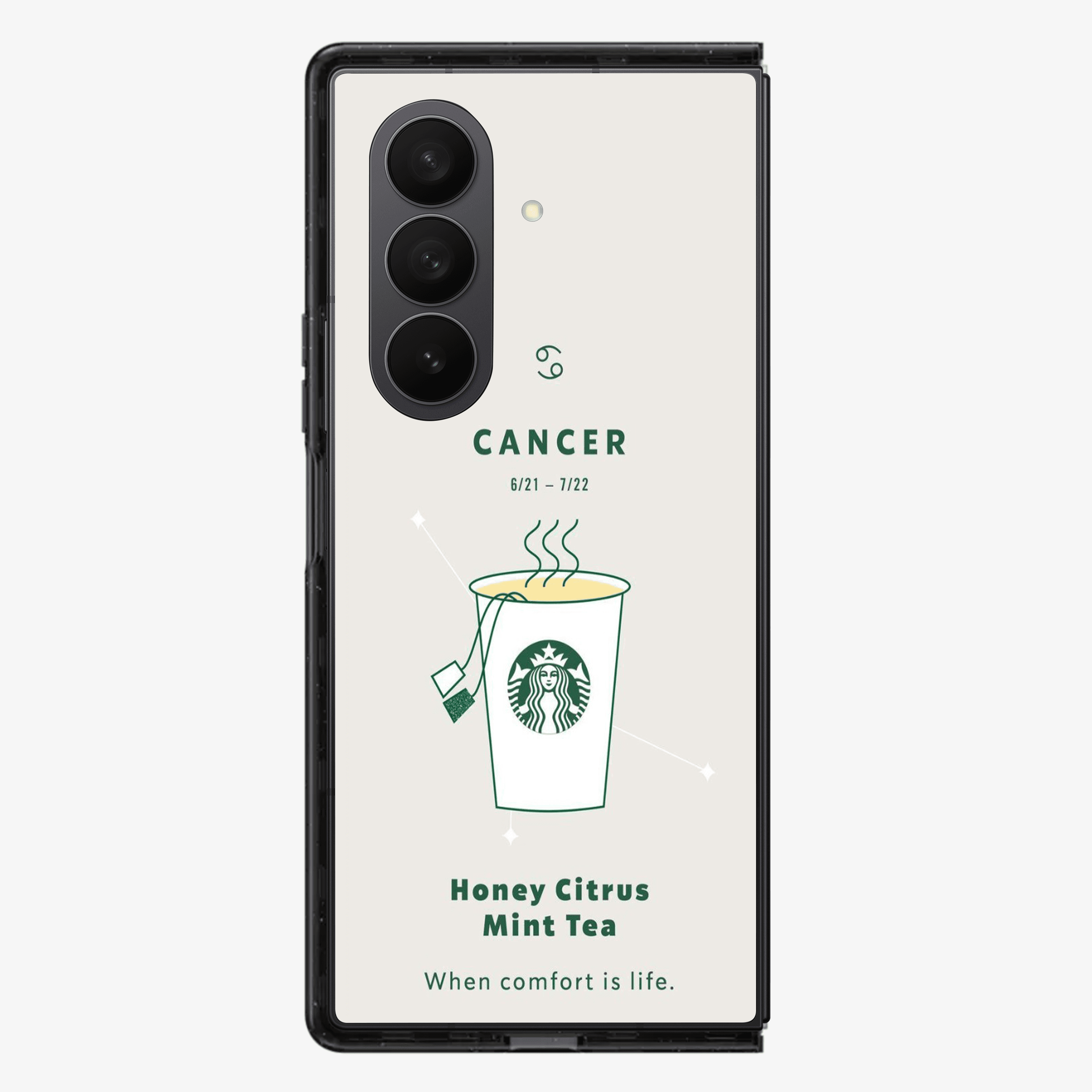 Cancer | Starbucks Samsung Z Fold Phone Case
