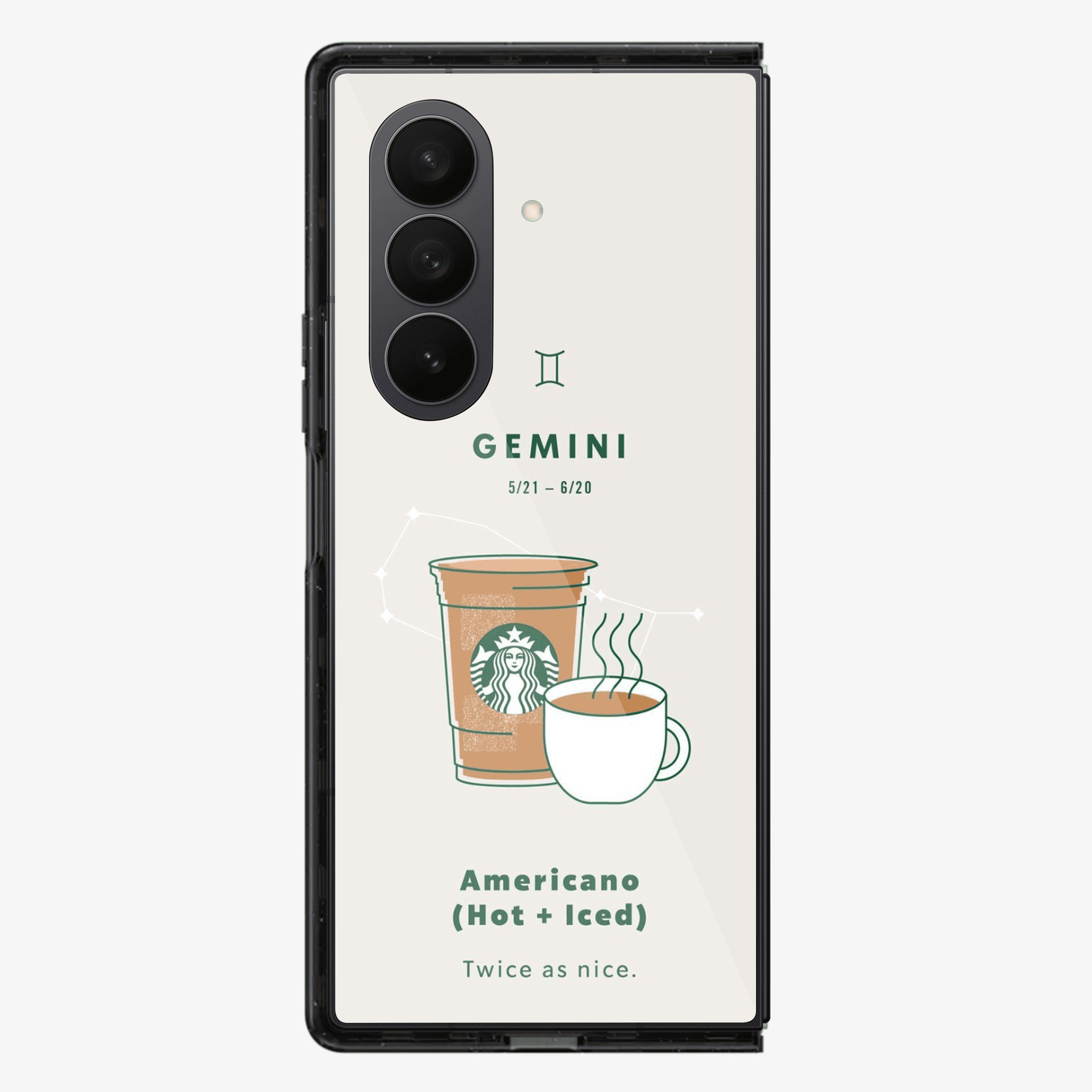 Gemini | Starbucks Samsung Z Fold Phone Case