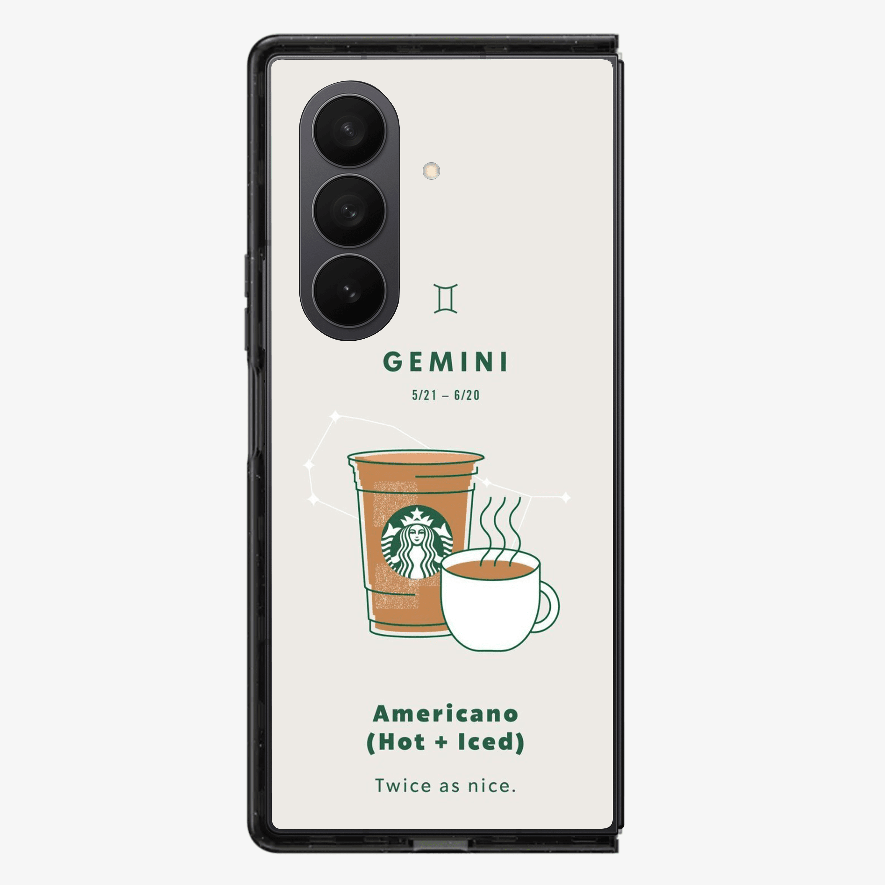 Gemini | Starbucks Samsung Z Fold Phone Case