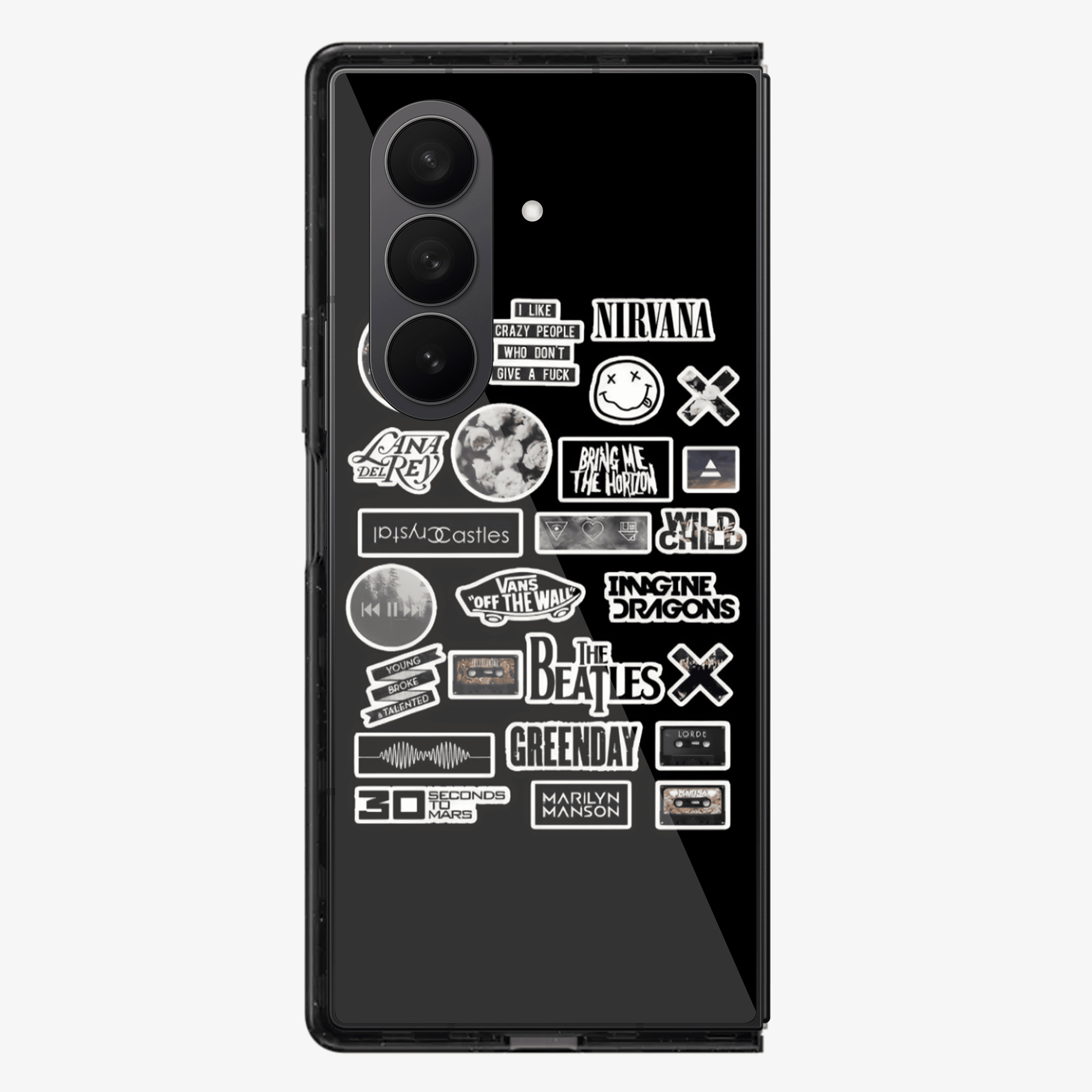Nirvana Sticker Samsung Z Fold Phone Case
