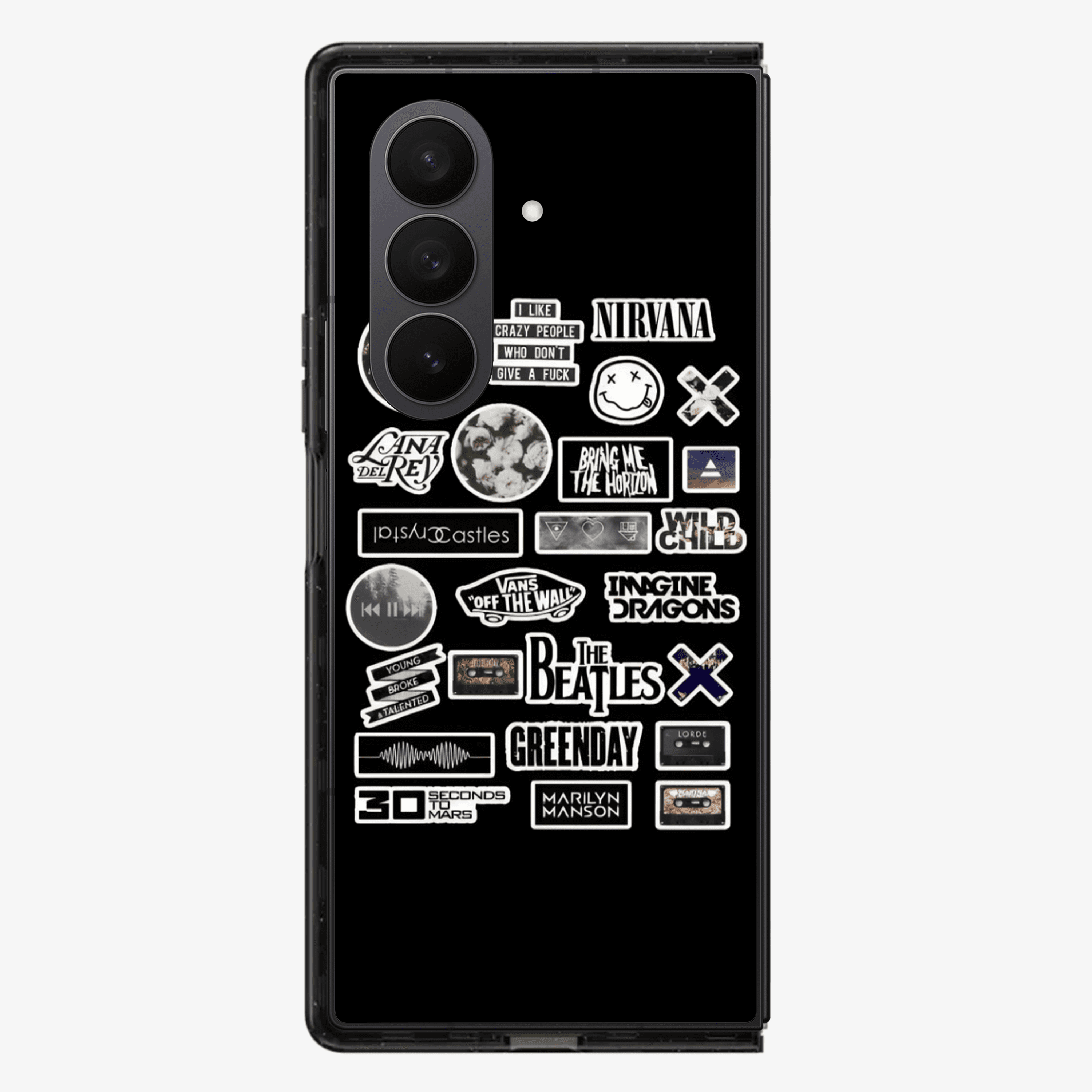 Nirvana Sticker Samsung Z Fold Phone Case