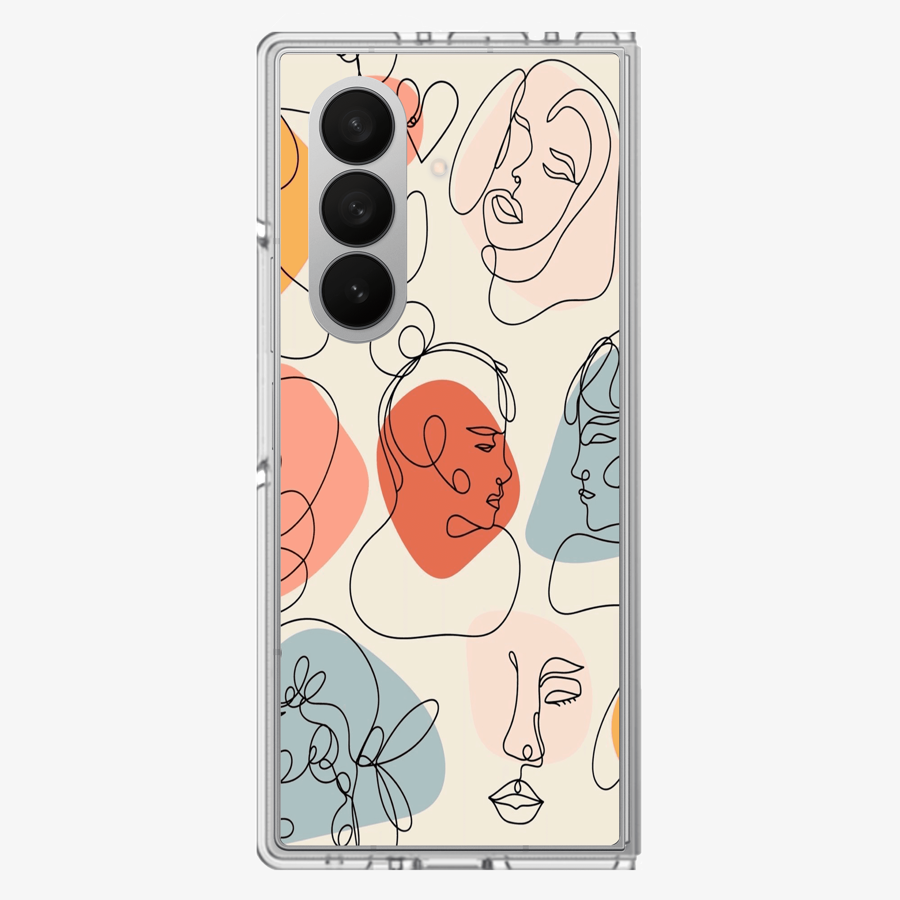 Art Design Face Samsung Z Fold Phone Case