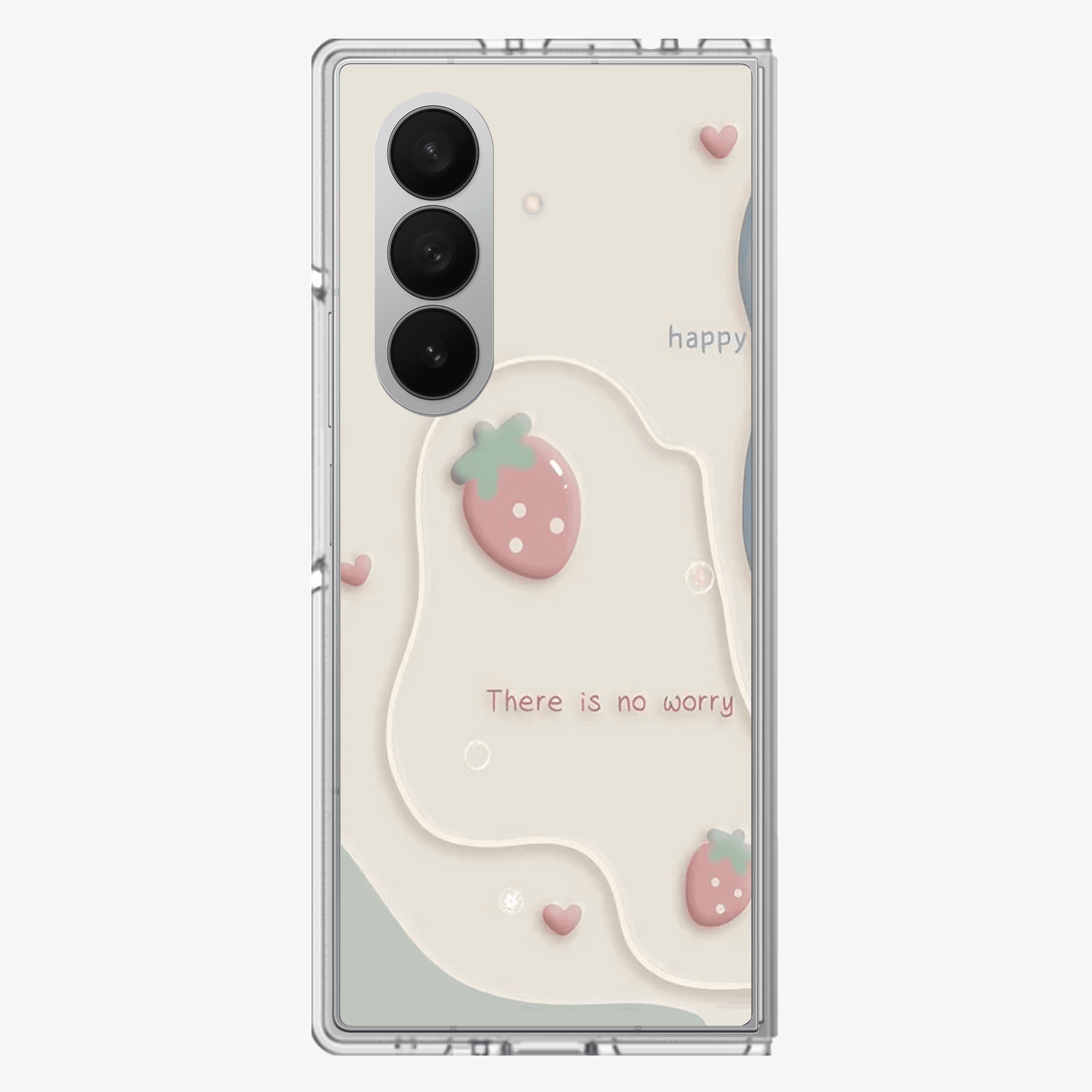 Happy | There is No worry Samsung Z Fold Phone Case
