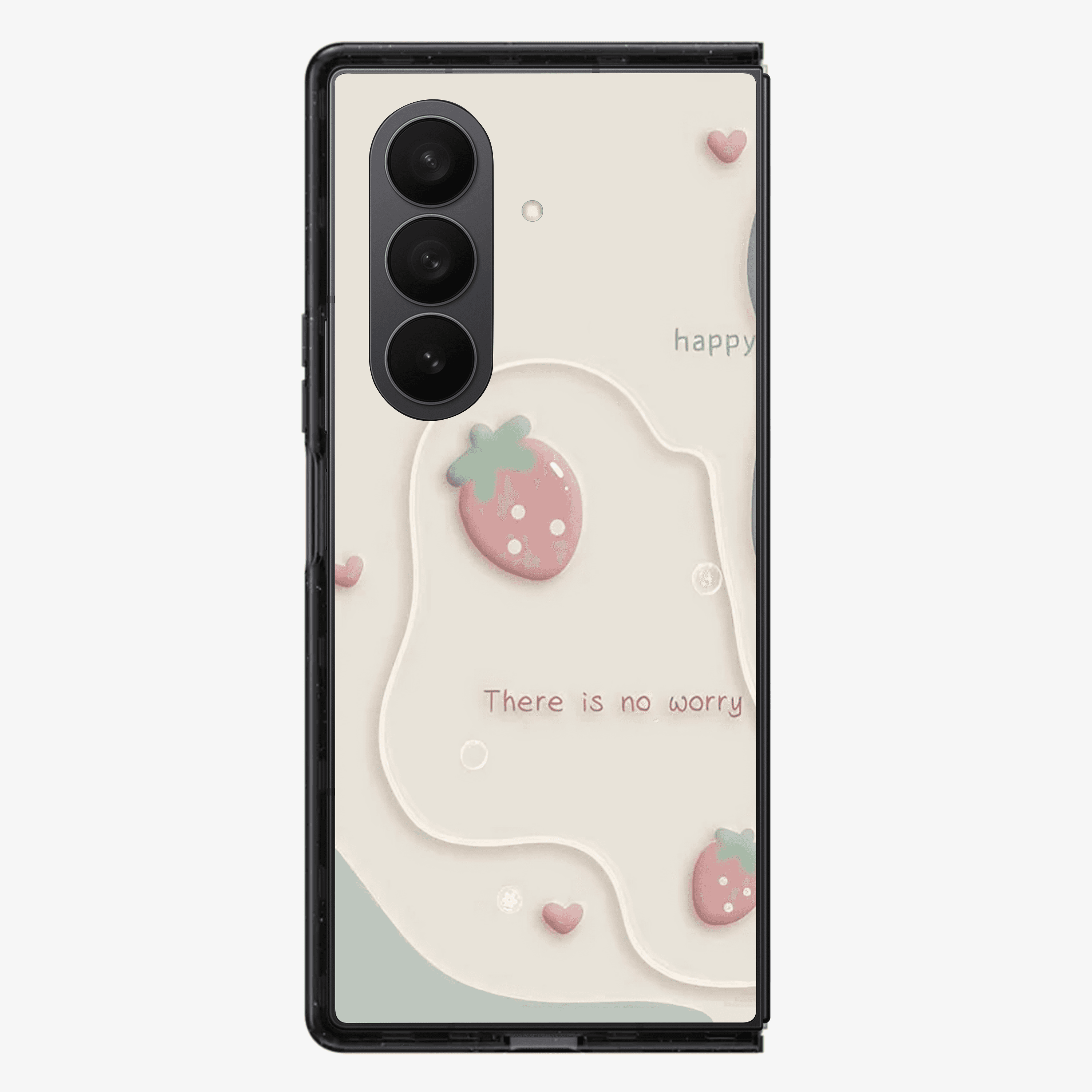 Happy | There is No worry Samsung Z Fold Phone Case
