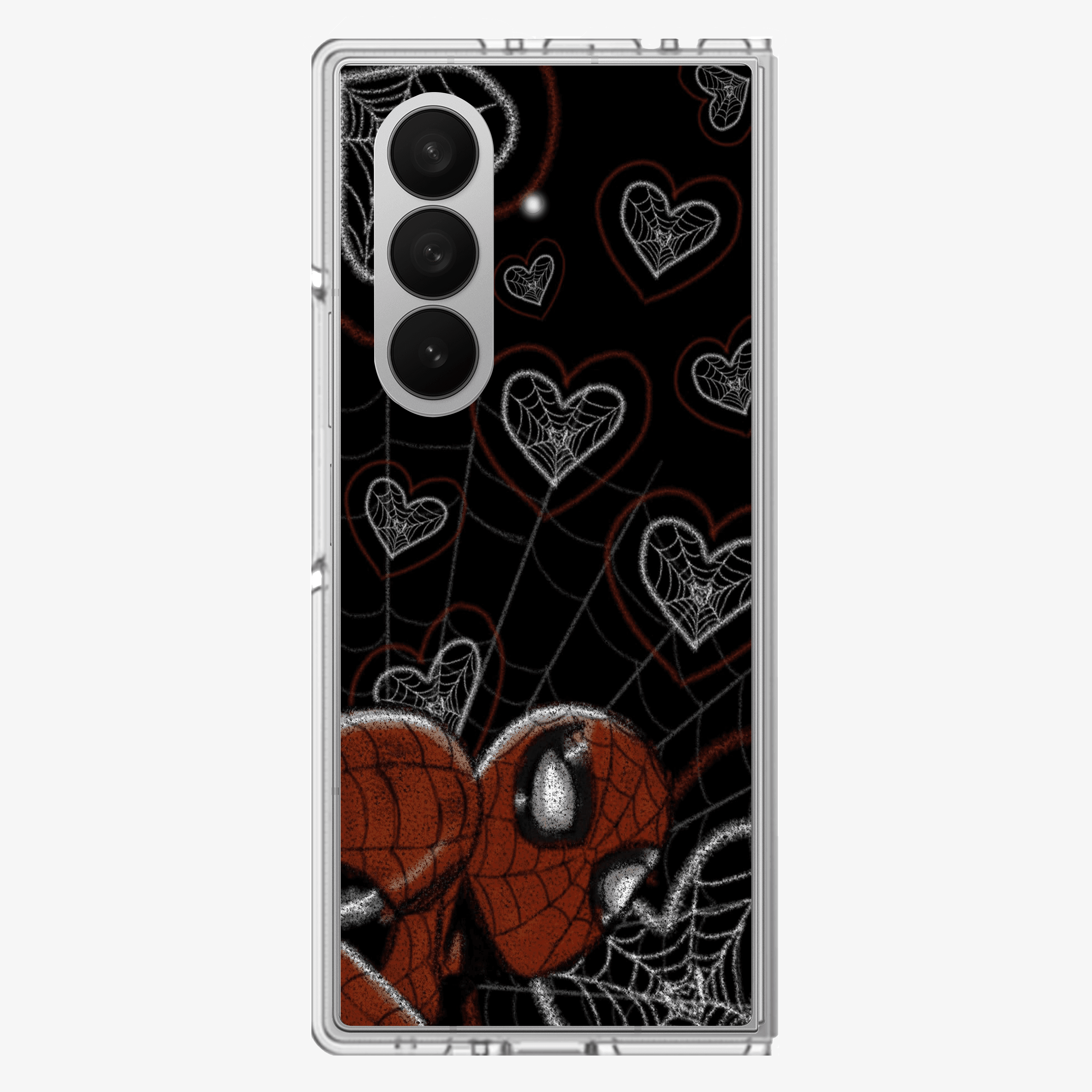 Spiderman Web-Heart Samsung Z Fold Phone Case