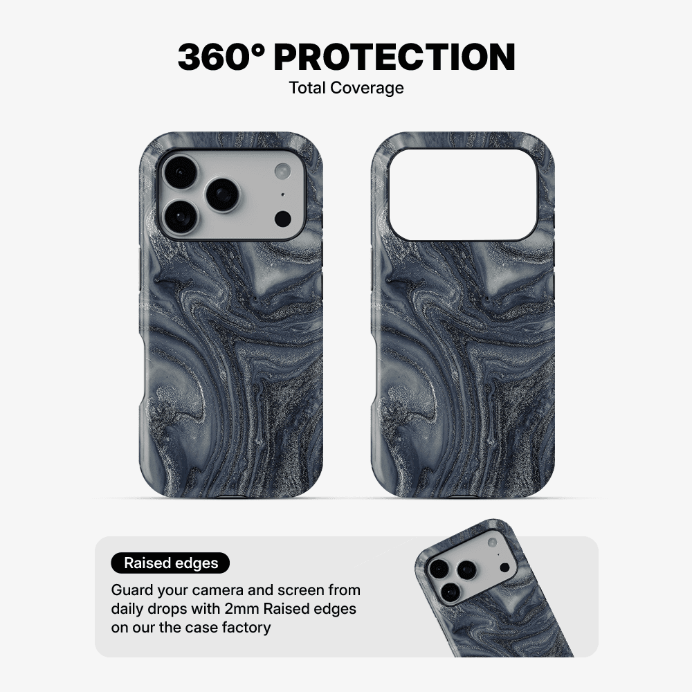 Navy Trench Phone Case