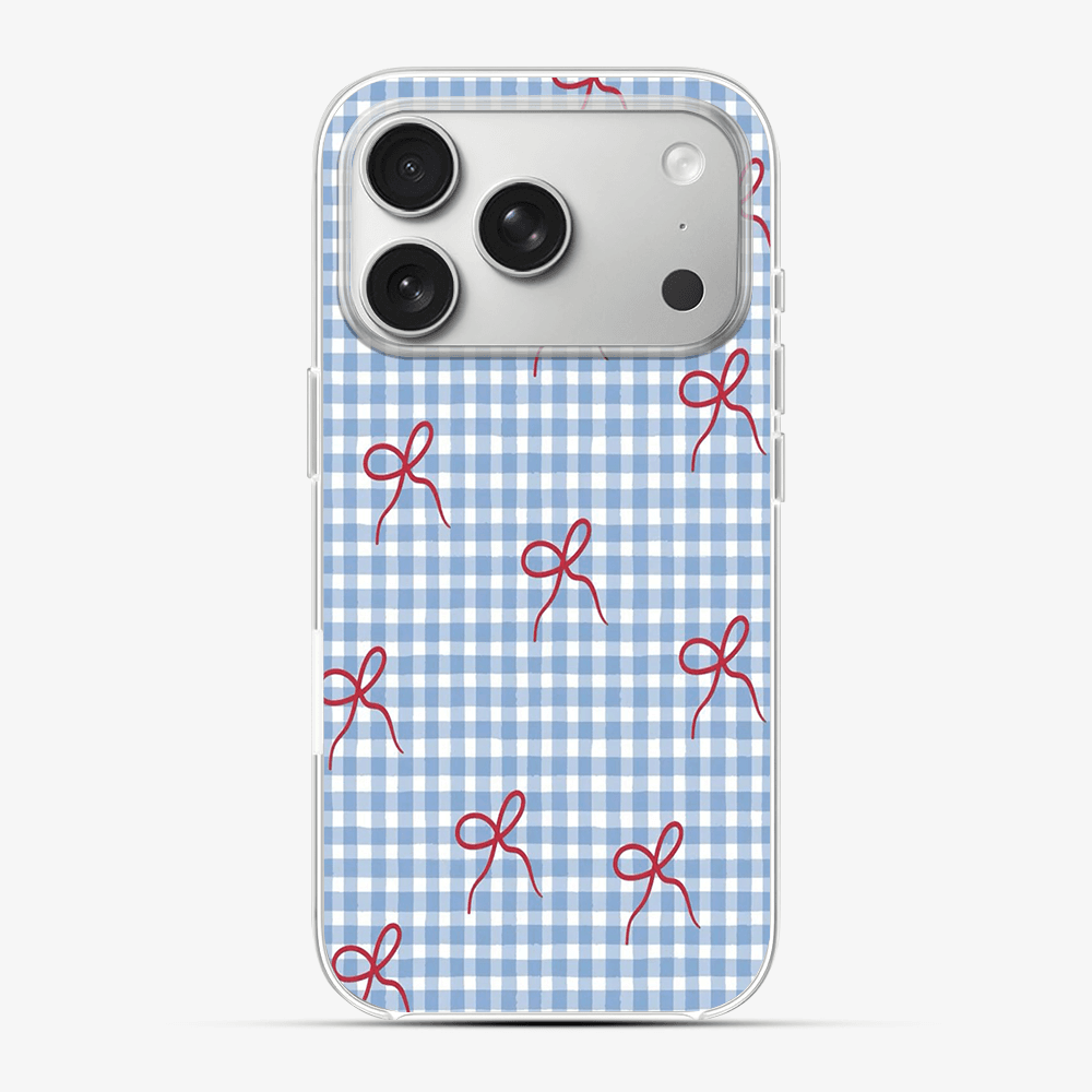 Checkered Bow Phone Case