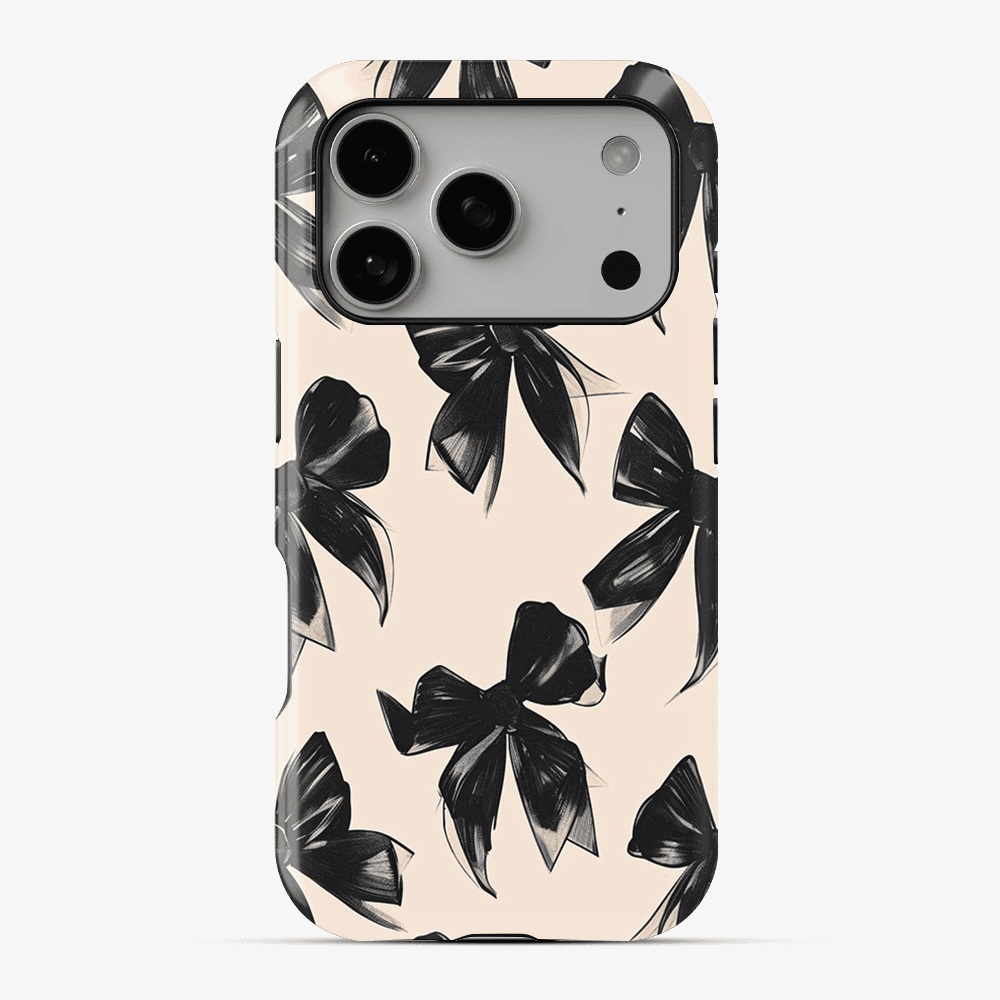Coquette Black Bow Phone Case